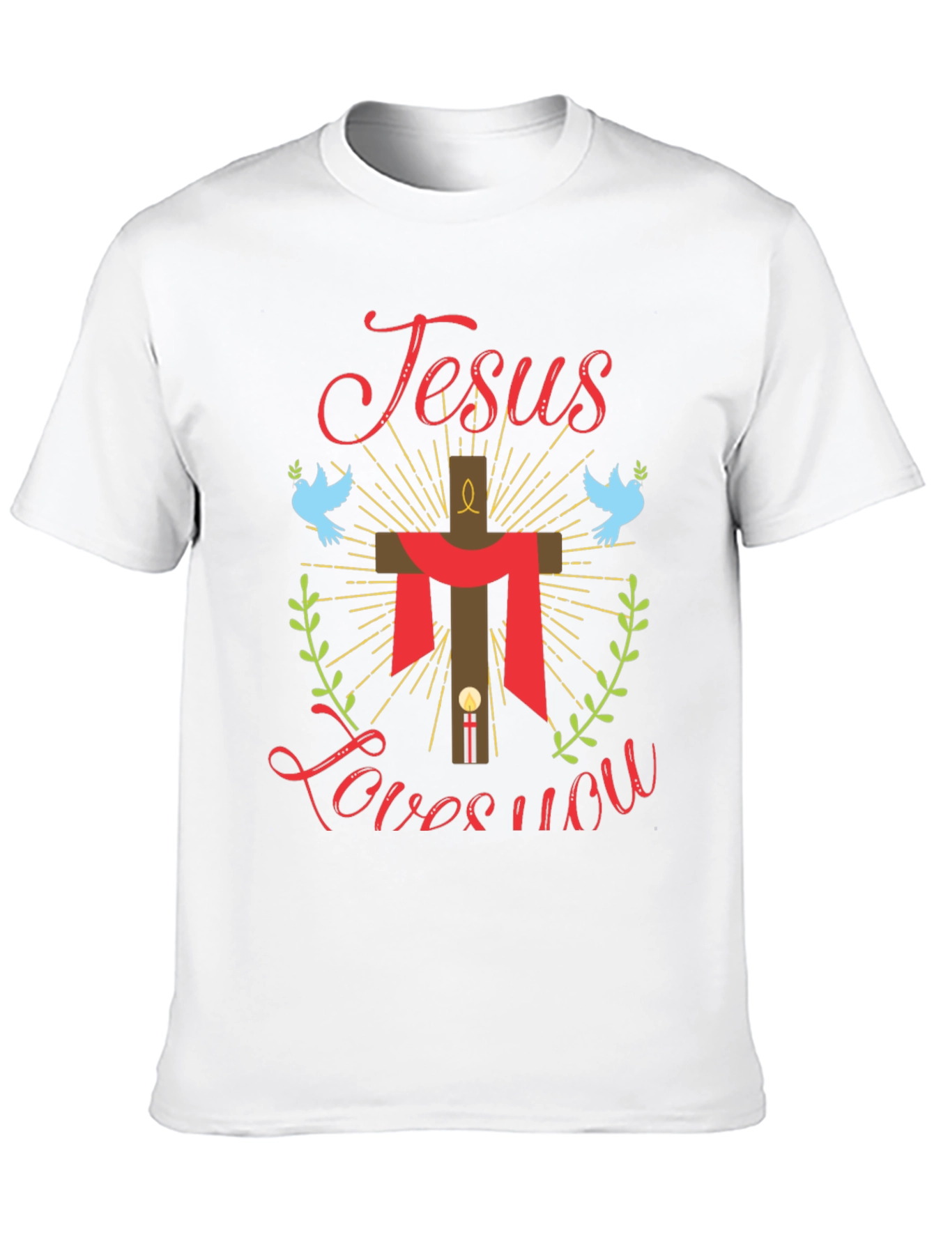 Jesus Loves You Graphic Tee - Religious T-Shirt