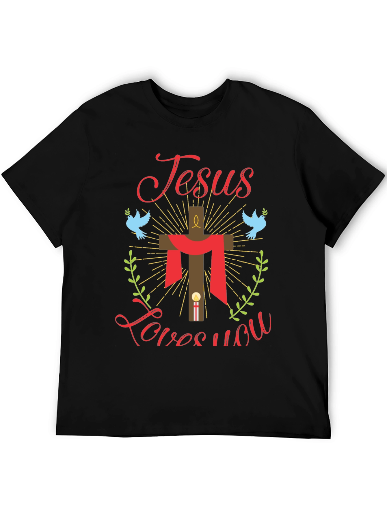 Jesus Loves You Graphic Tee - Religious T-Shirt