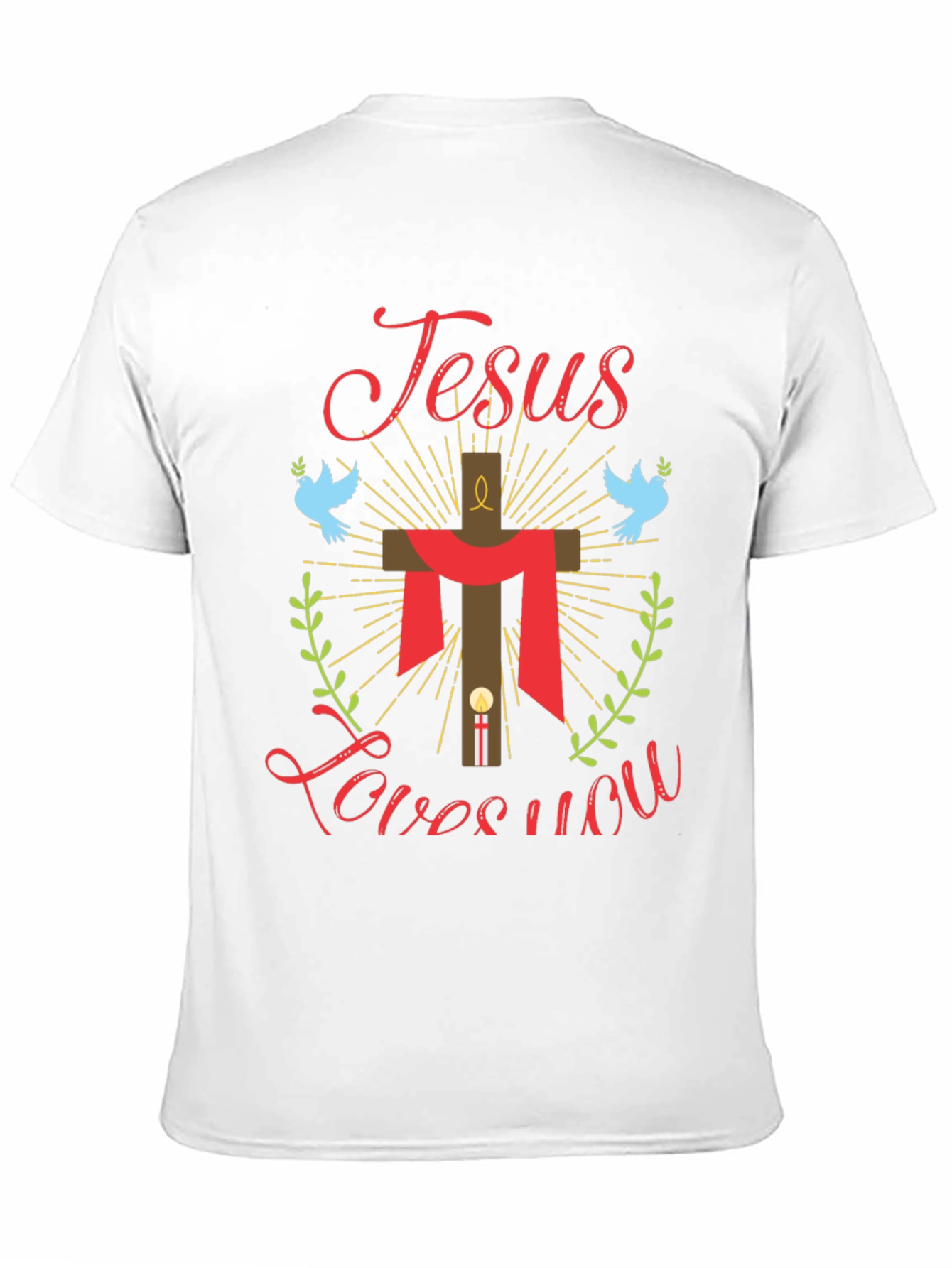 Jesus Loves You Graphic Tee - Religious T-Shirt