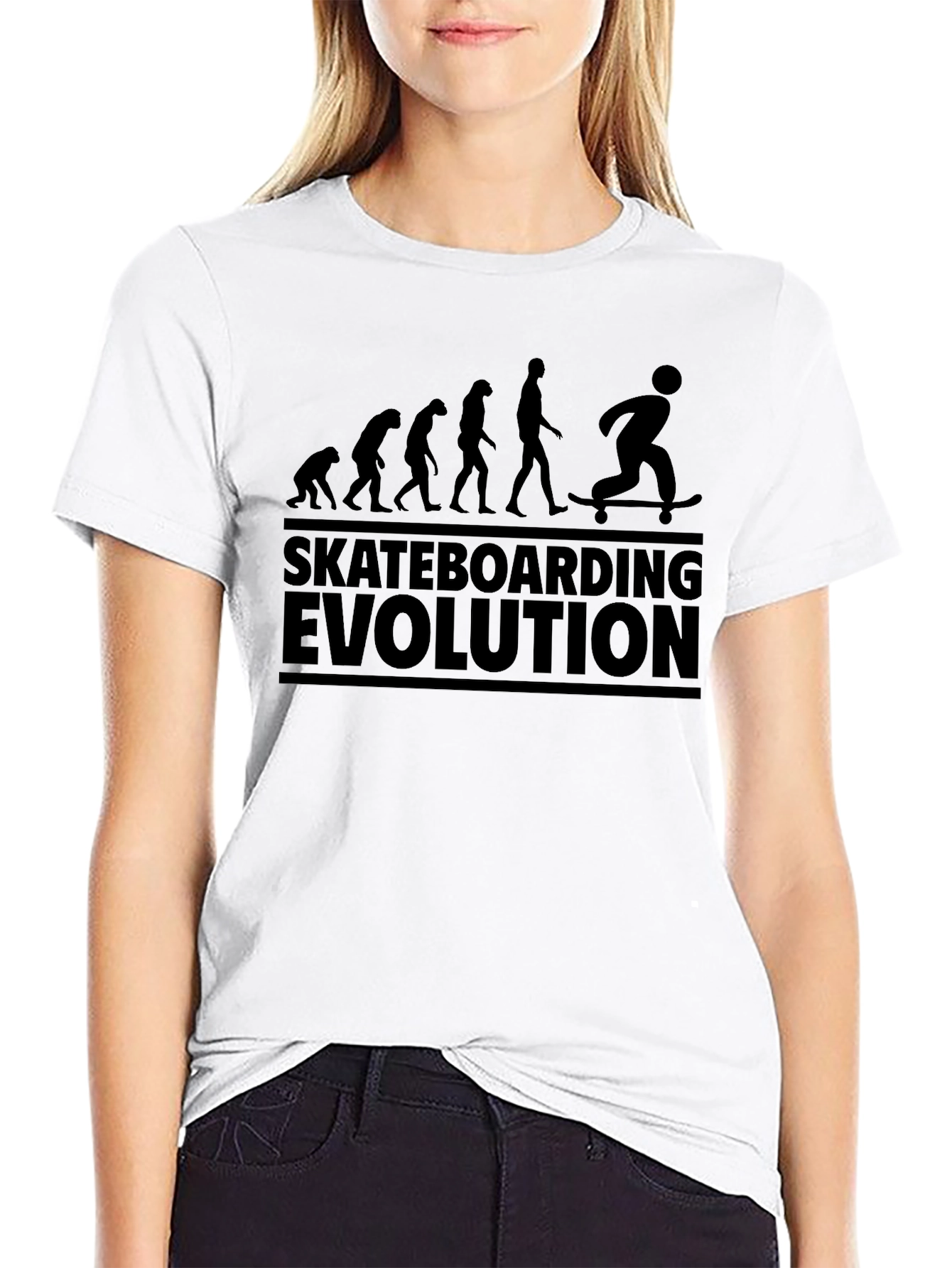 Skateboarding Evolution Graphic T-Shirt