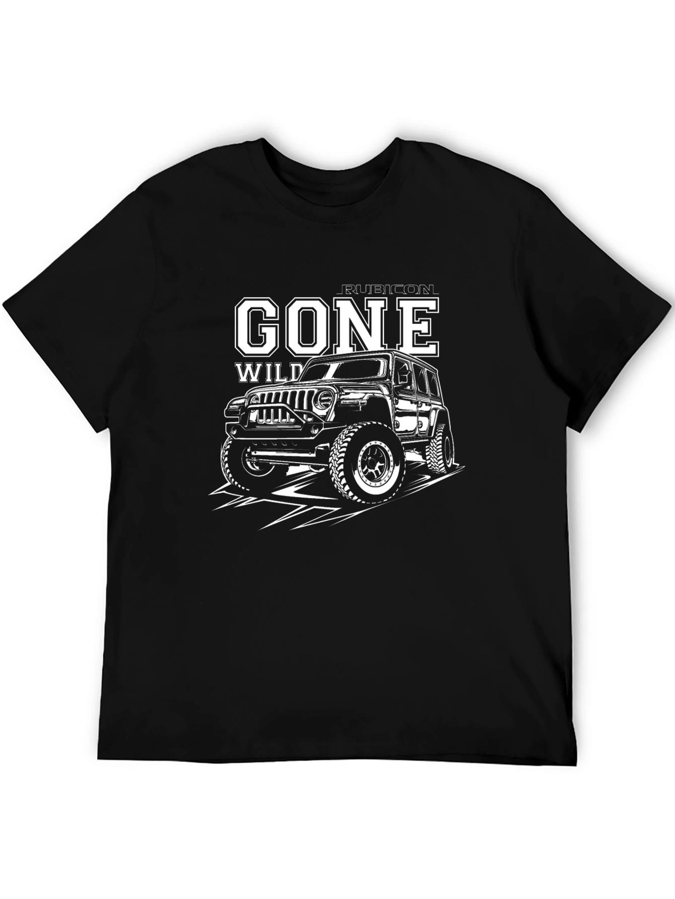 Gone Wild Rubicon Jeep Black Graphic Tee