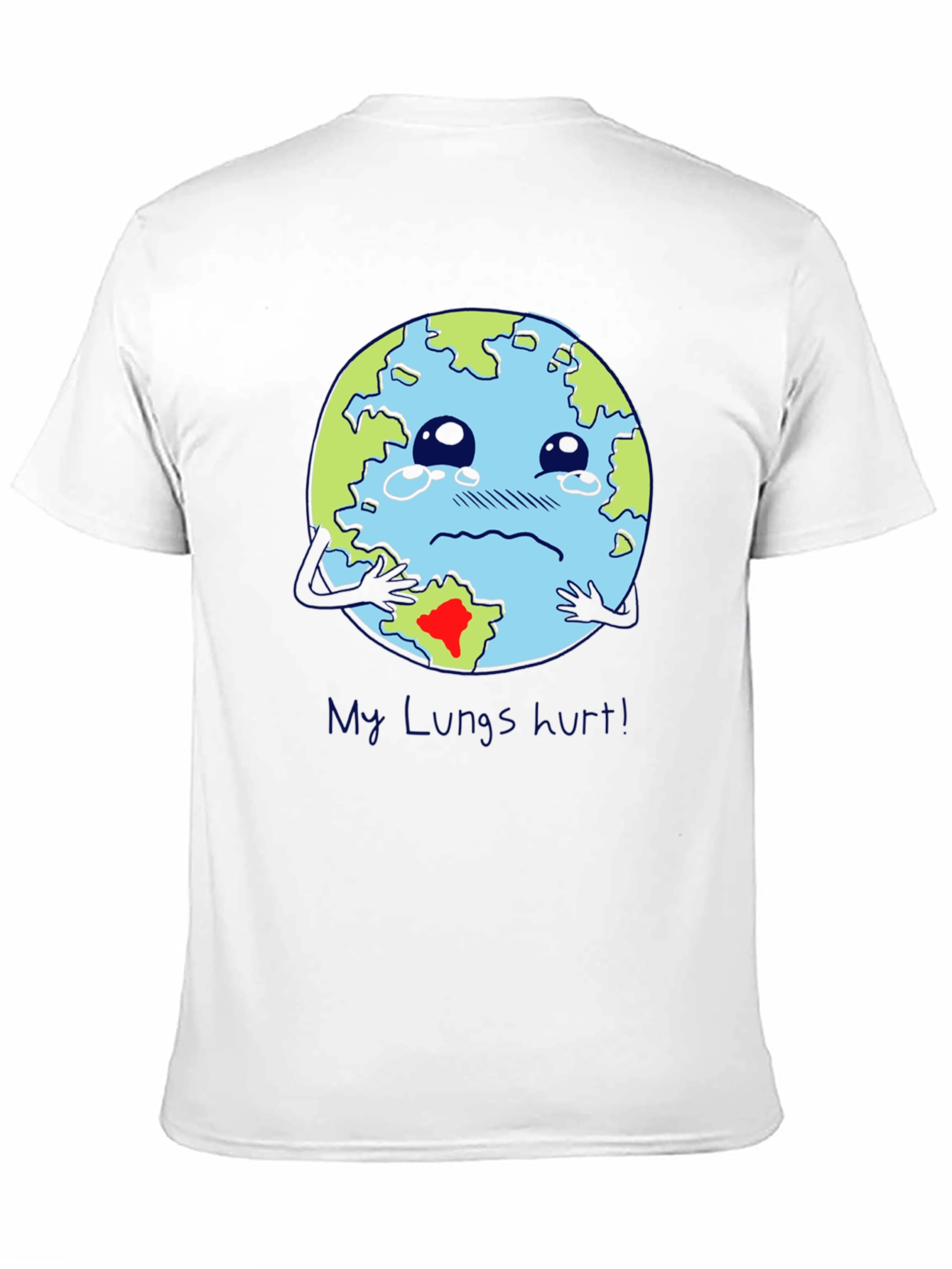 Earth Lungs Hurt T-Shirt - Environmental Awareness