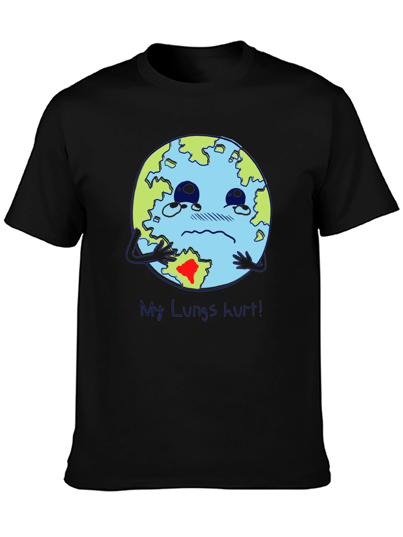 Earth Lungs Hurt T-Shirt - Environmental Awareness