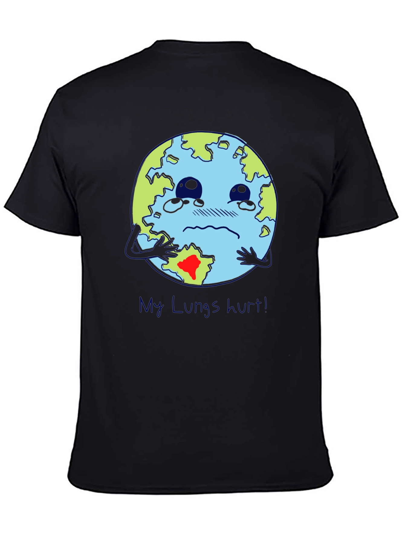 Earth Lungs Hurt T-Shirt - Environmental Awareness