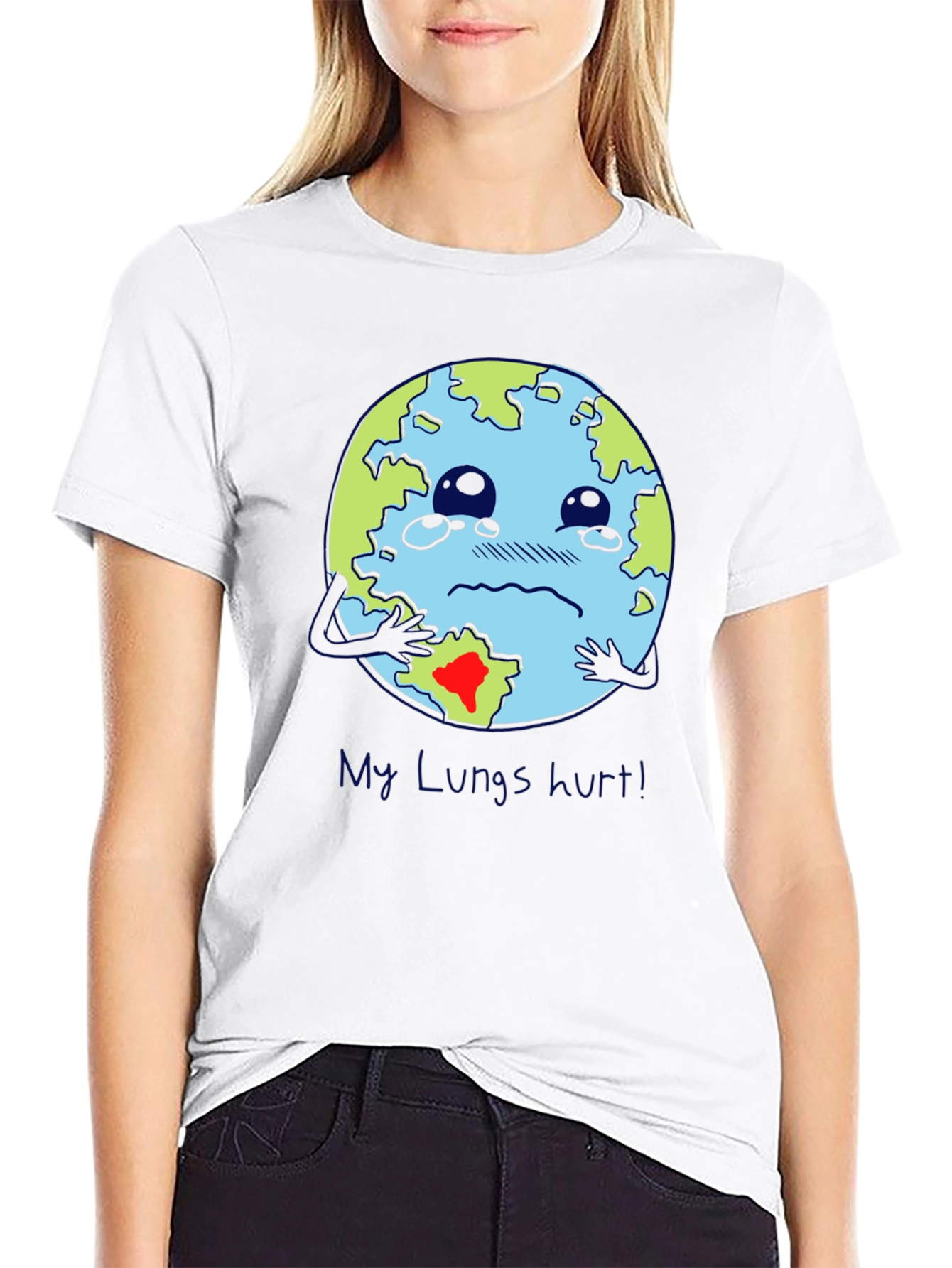 Earth Lungs Hurt T-Shirt - Environmental Awareness