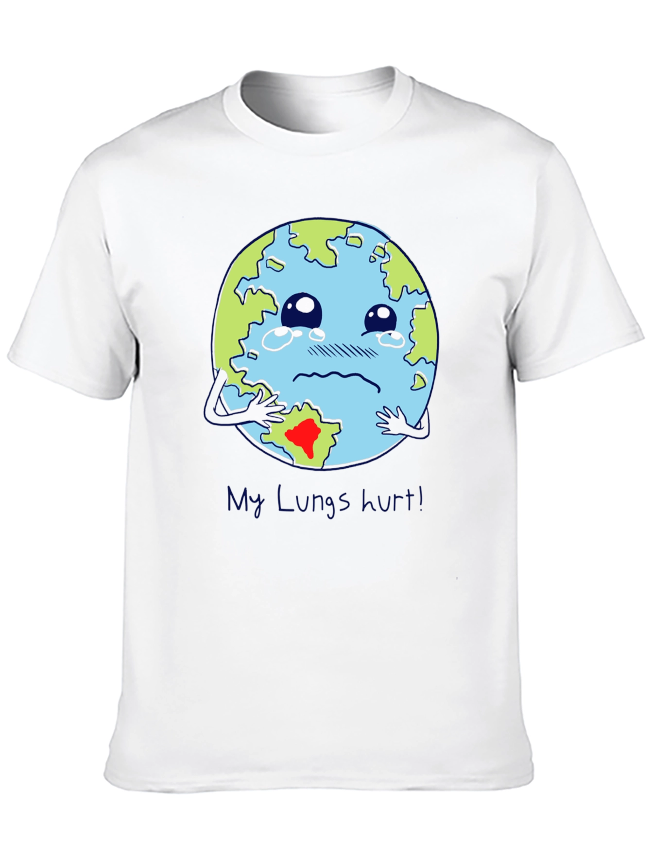 Earth Lungs Hurt T-Shirt - Environmental Awareness