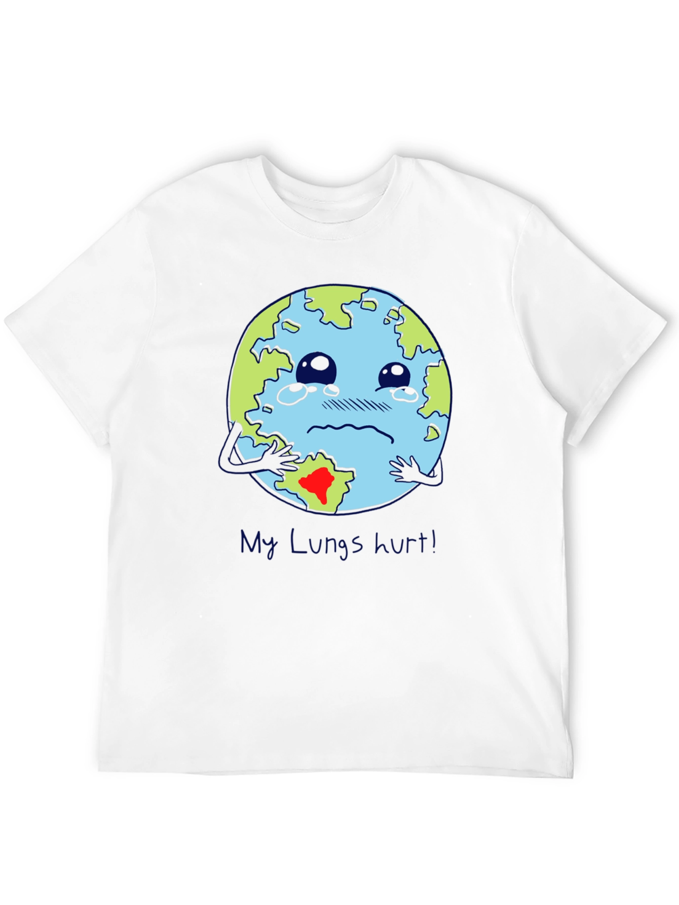Earth Lungs Hurt T-Shirt - Environmental Awareness