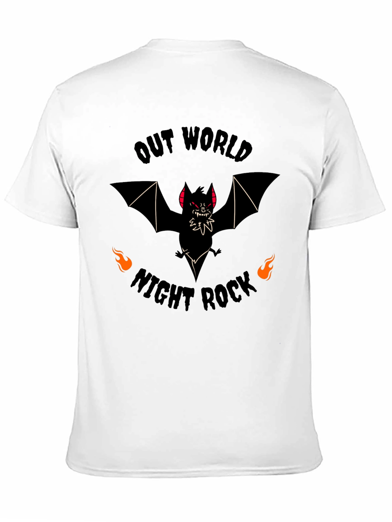Out World Night Rock Bat Graphic Tee