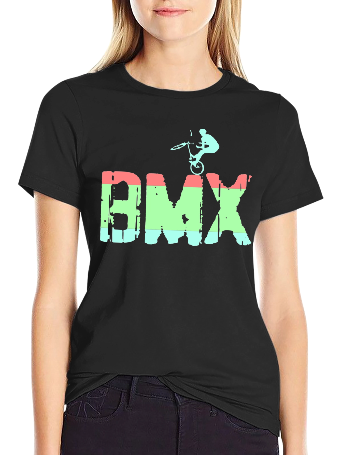 Cool BMX Bike Stunt Graphic T-Shirt