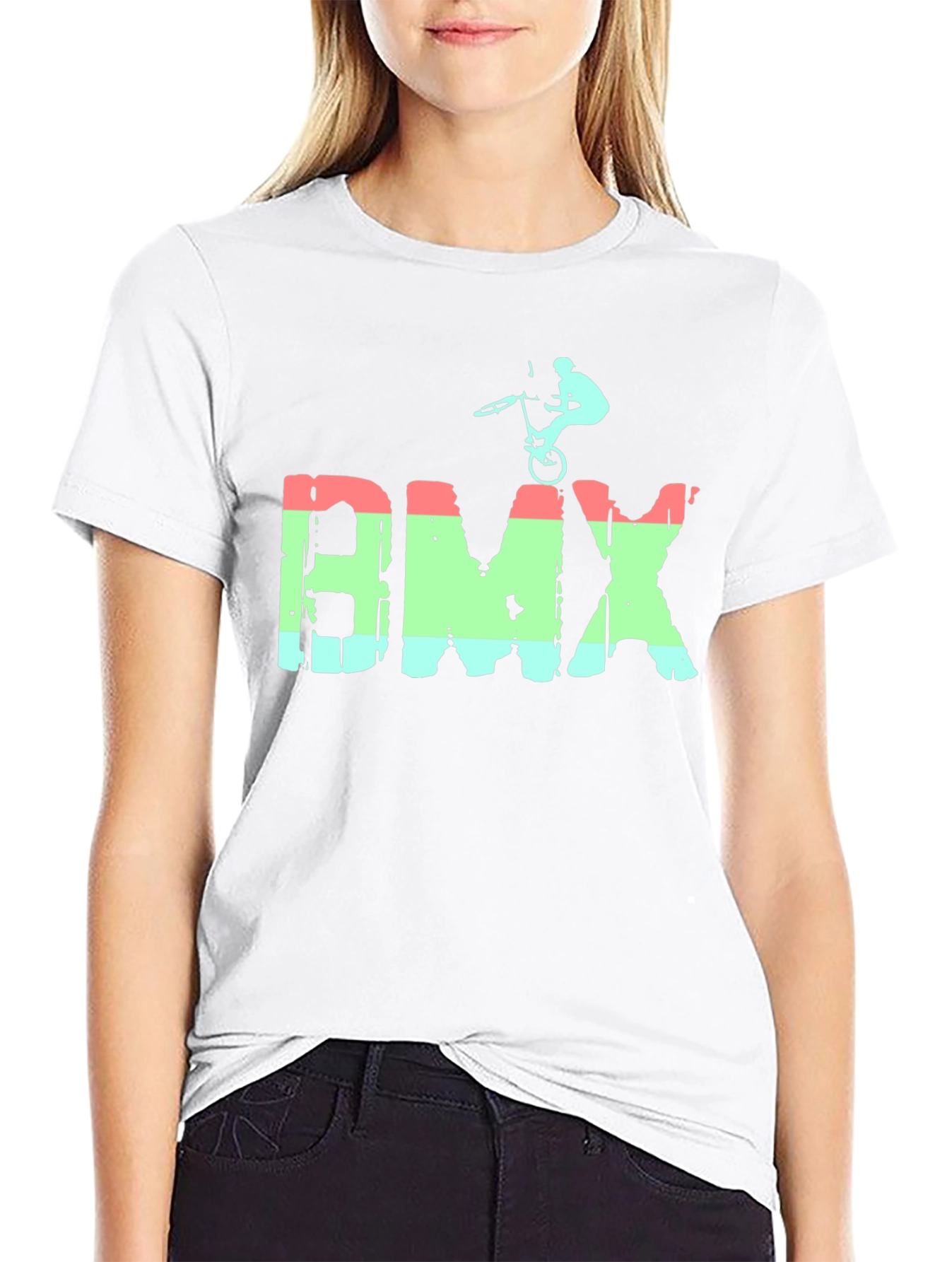 Cool BMX Bike Stunt Graphic T-Shirt