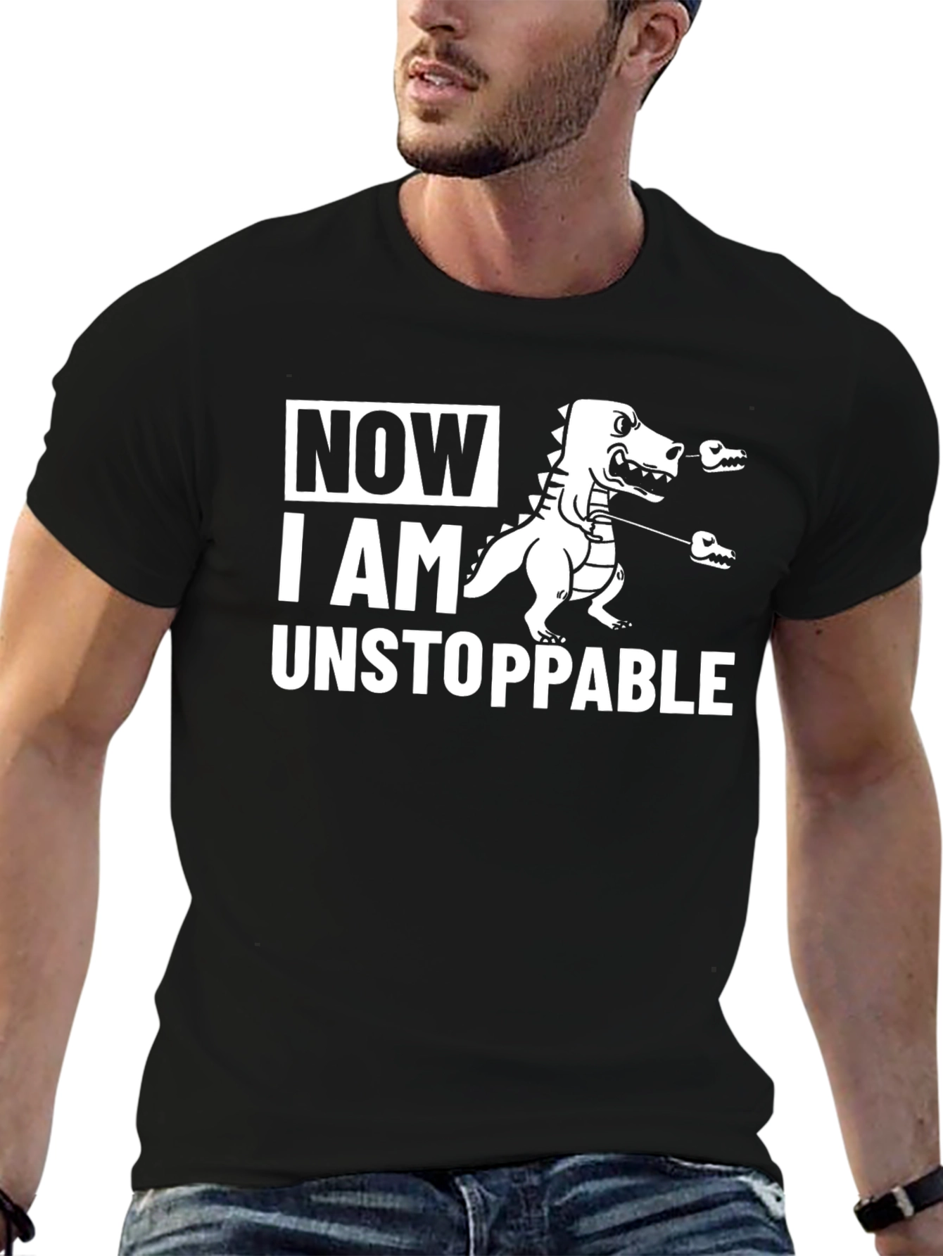 Unstoppable Dinosaur Graphic T-Shirt