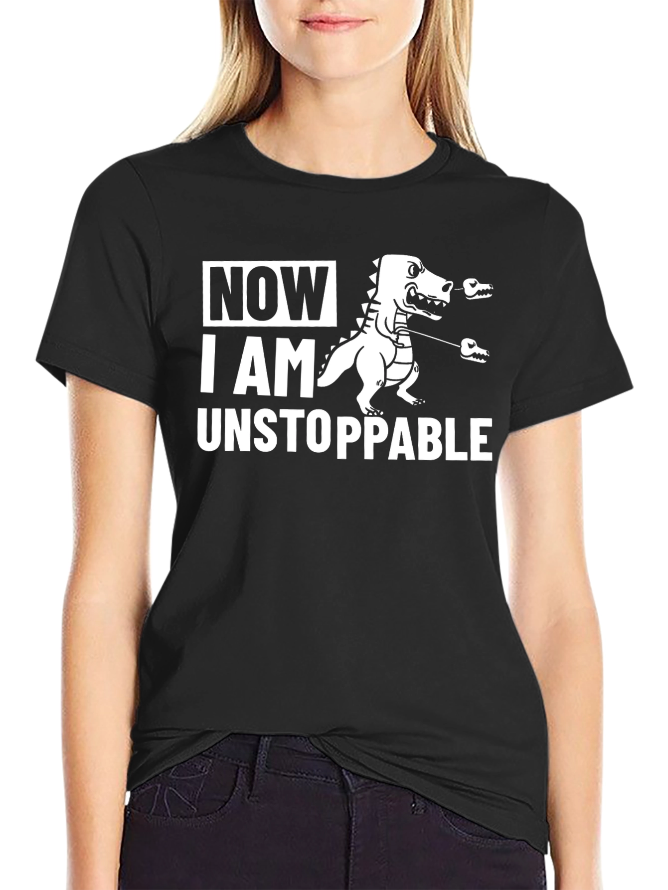 Unstoppable Dinosaur Graphic T-Shirt