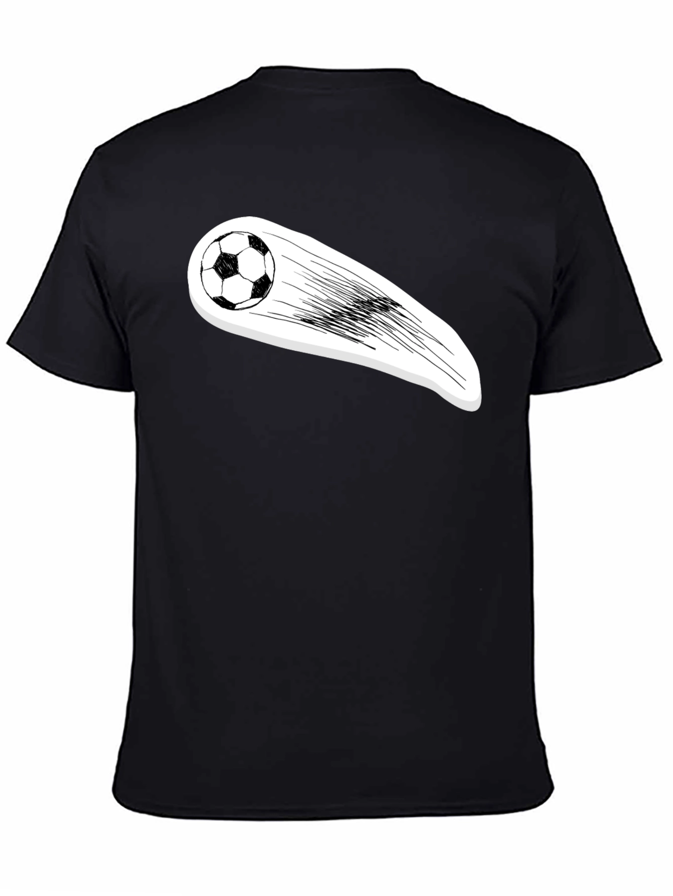 Soccer Ball Streaking Graphic Tee