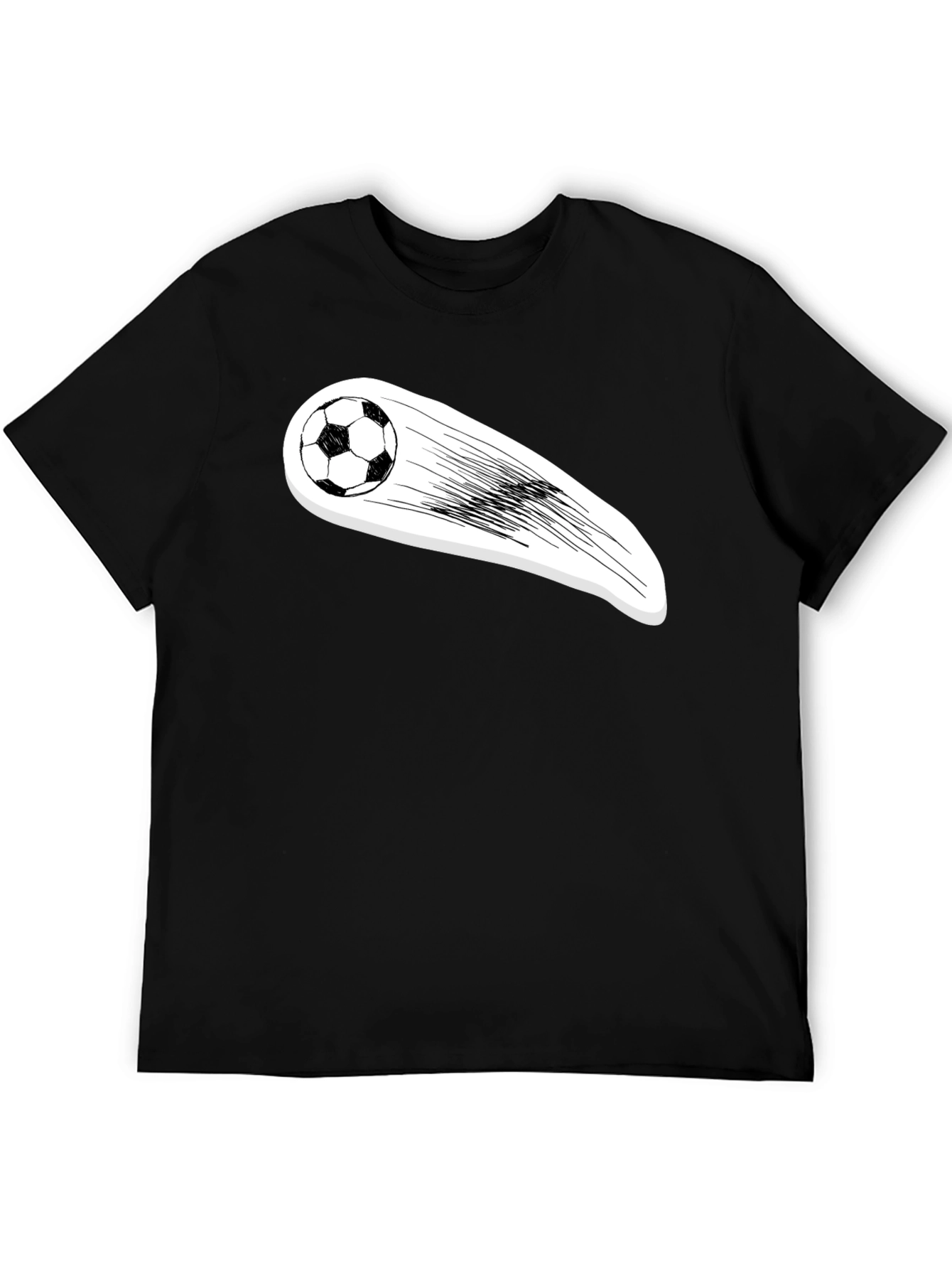 Soccer Ball Streaking Graphic Tee
