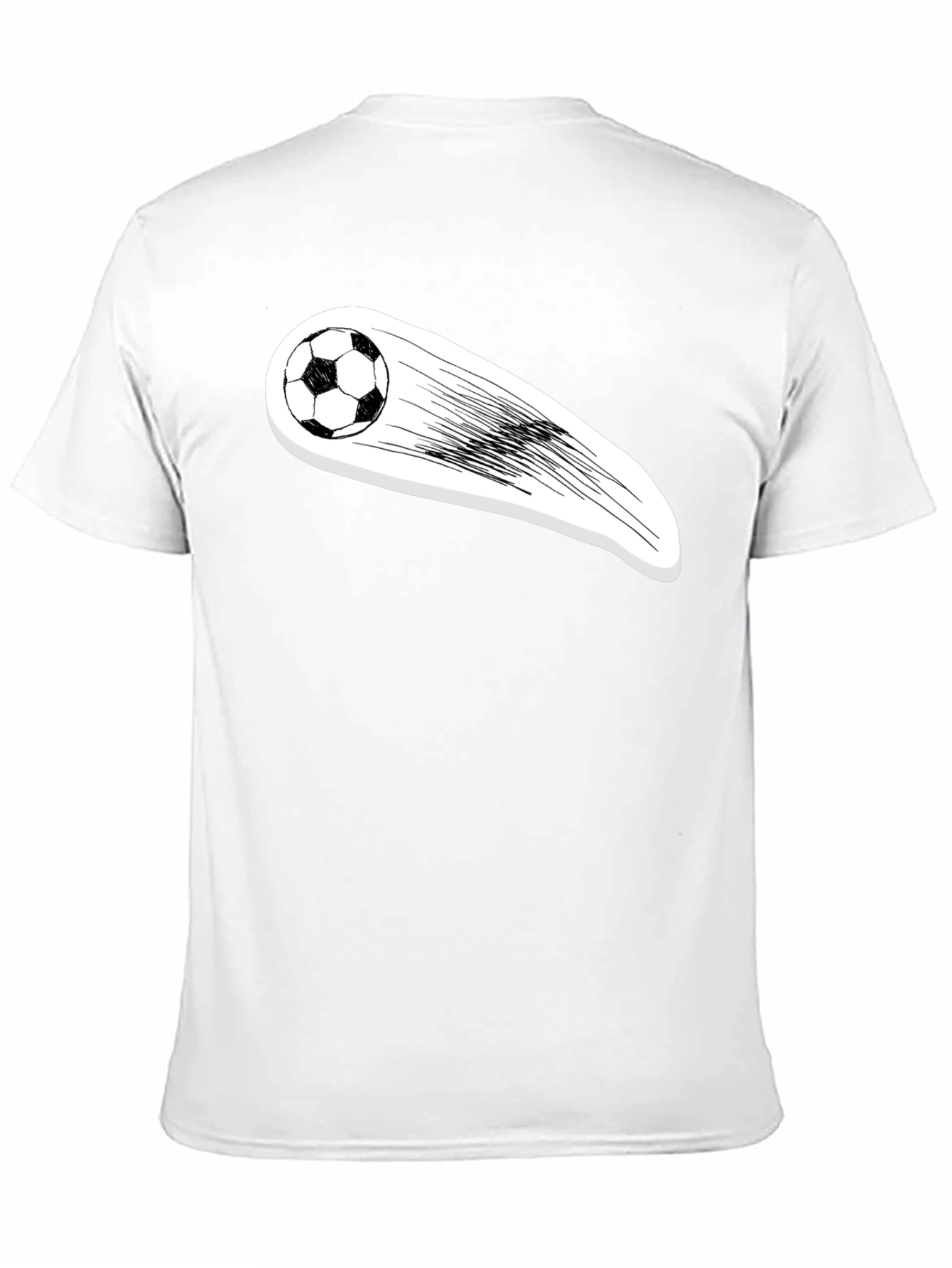 Soccer Ball Streaking Graphic Tee