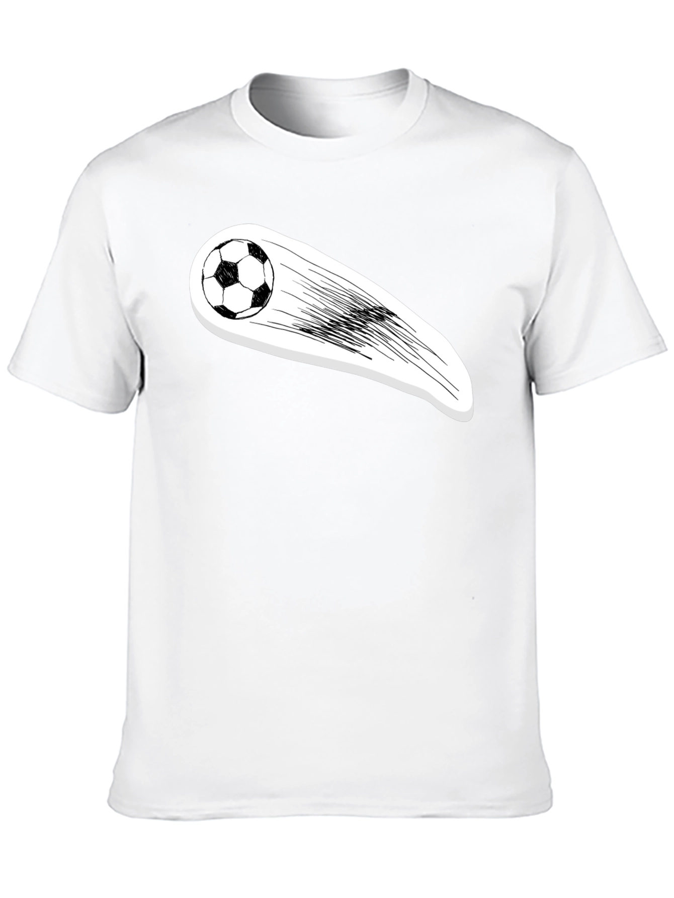 Soccer Ball Streaking Graphic Tee