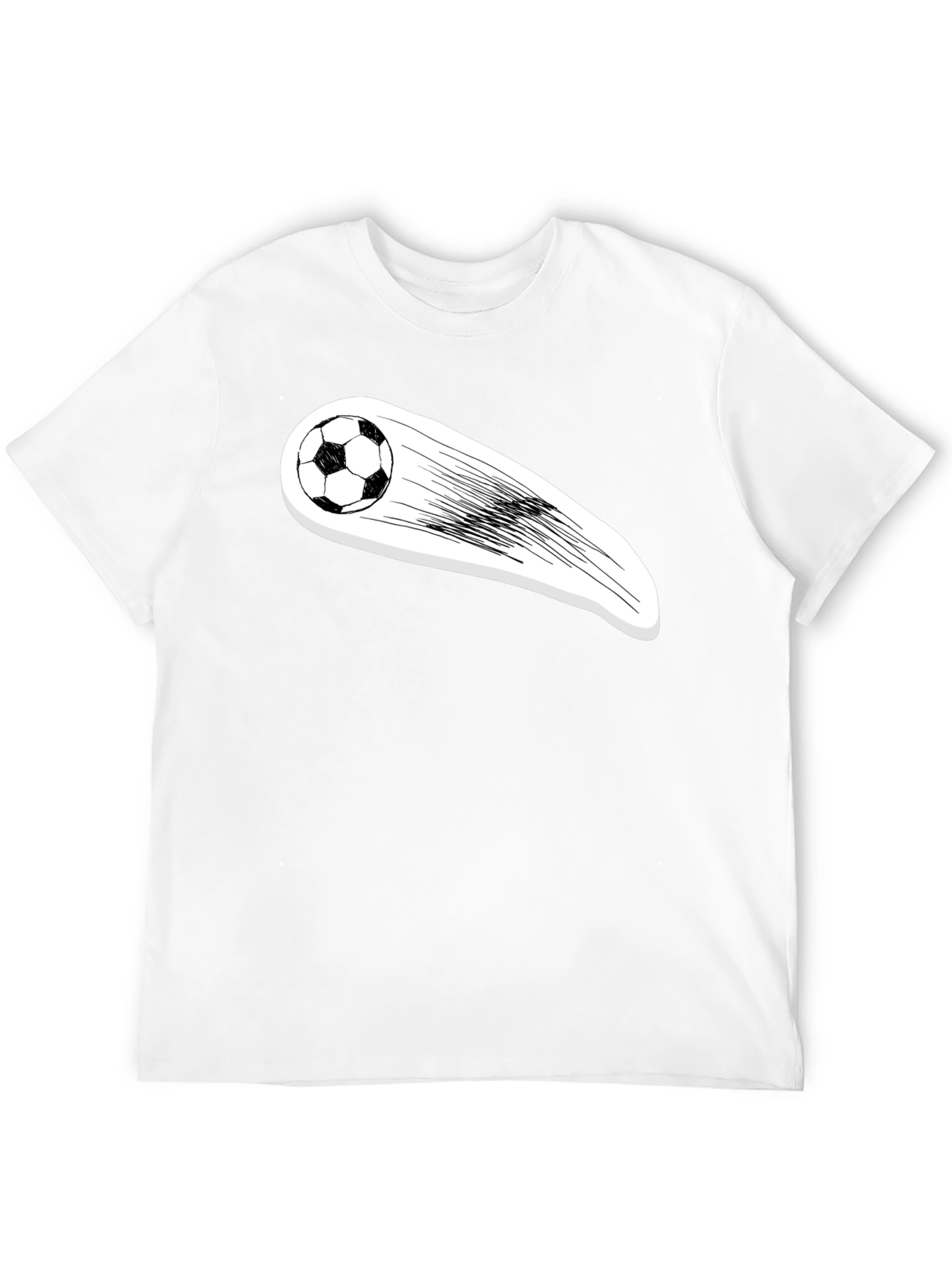 Soccer Ball Streaking Graphic Tee