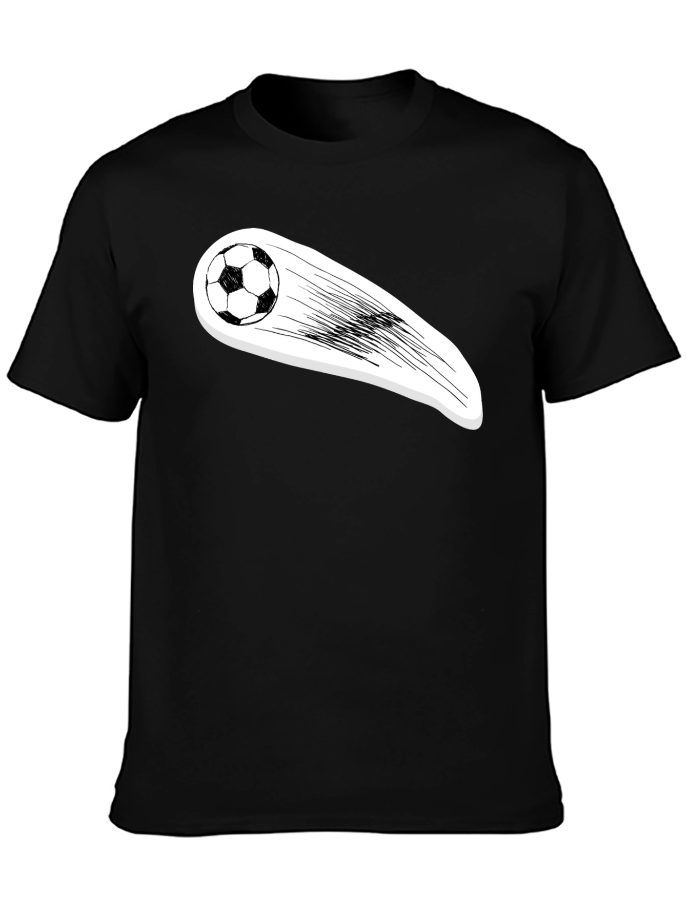 Soccer Ball Streaking Graphic Tee