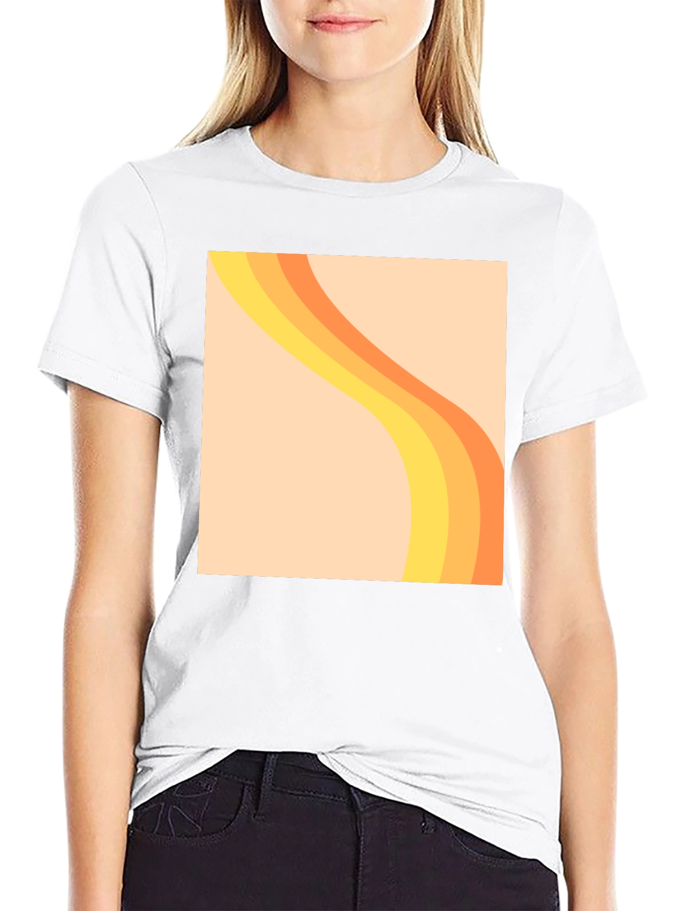Retro Wave Graphic Tee - Black