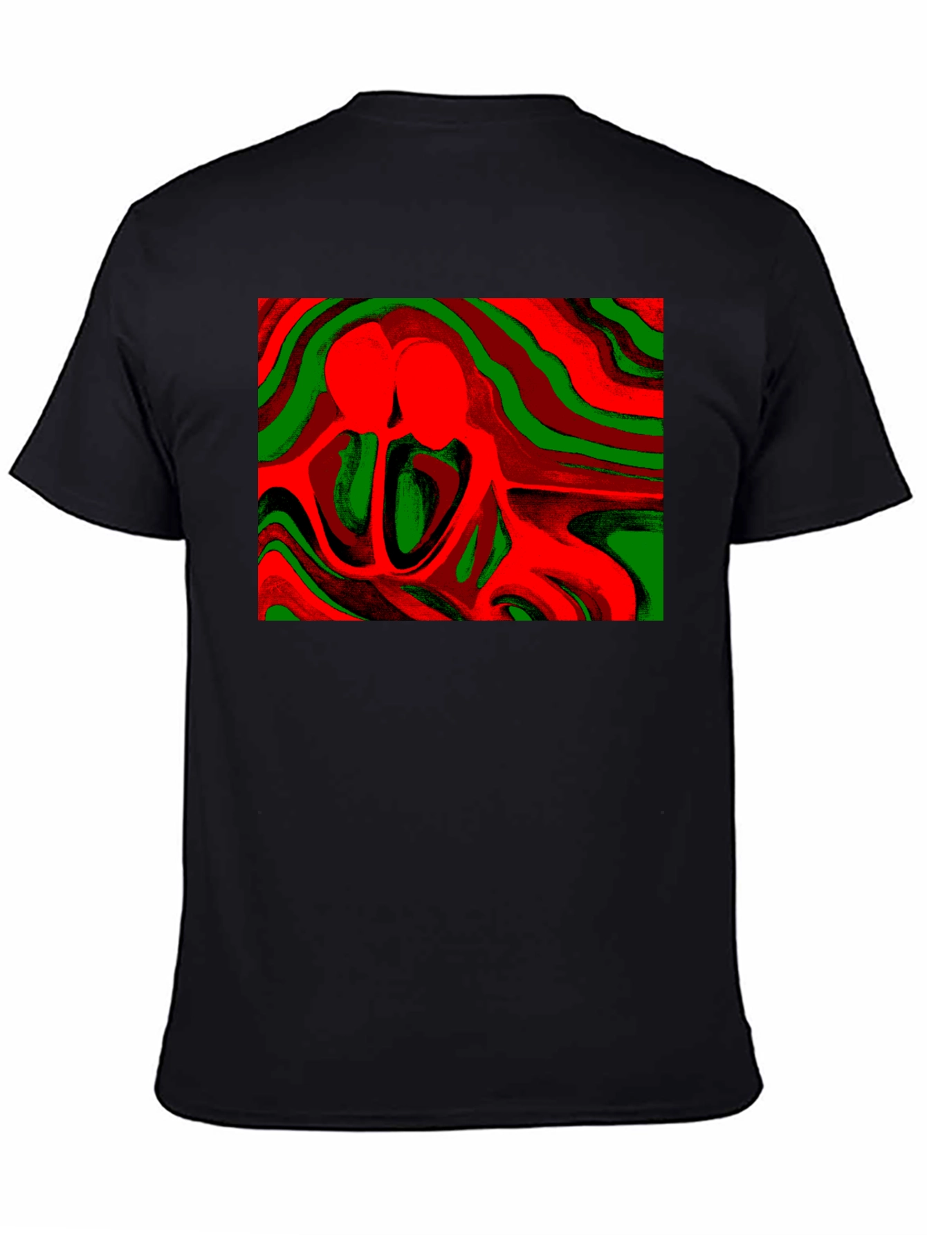 Abstract Lovers Graphic Tee - Stylish Comfort