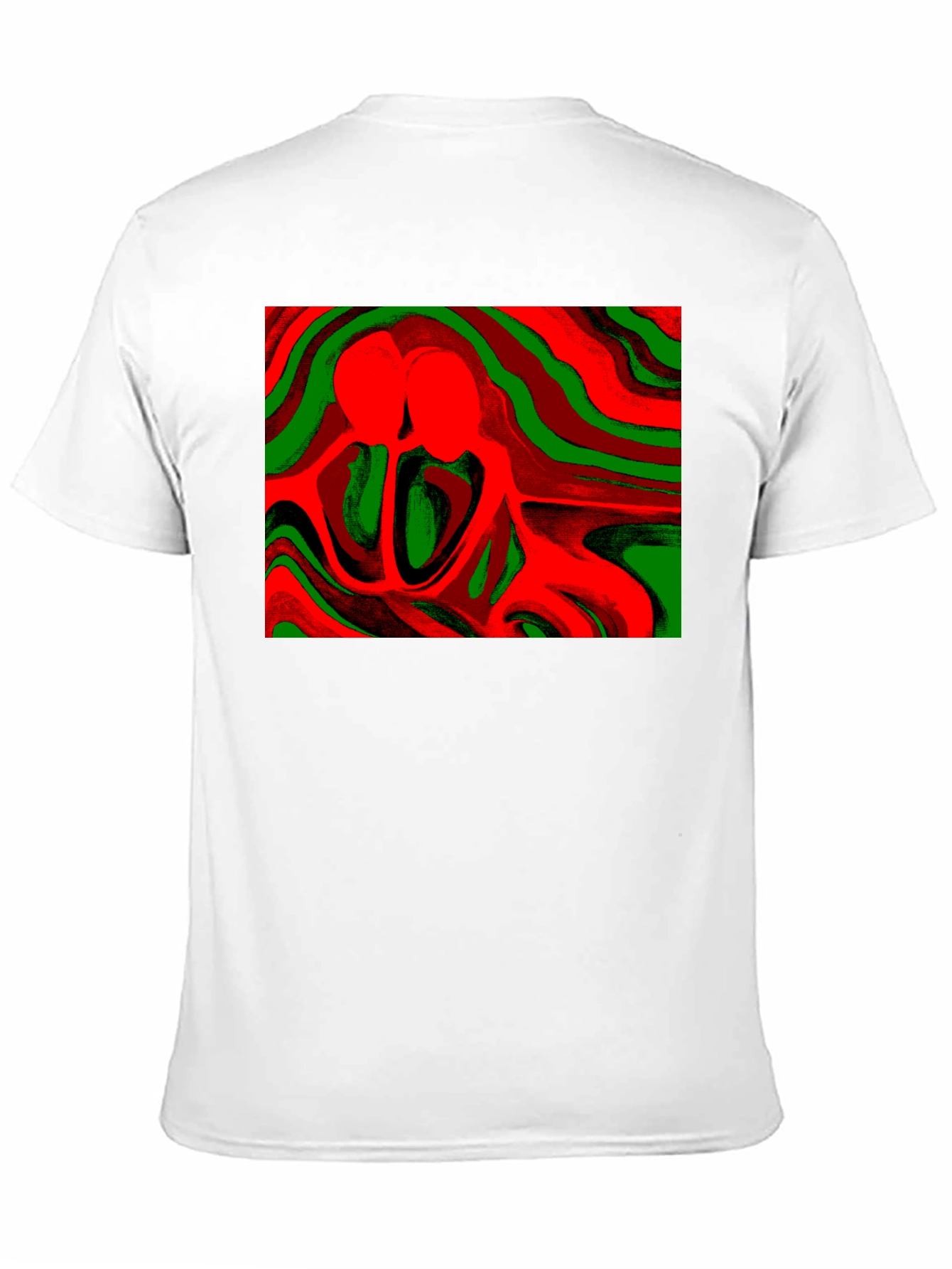 Abstract Lovers Graphic Tee - Stylish Comfort