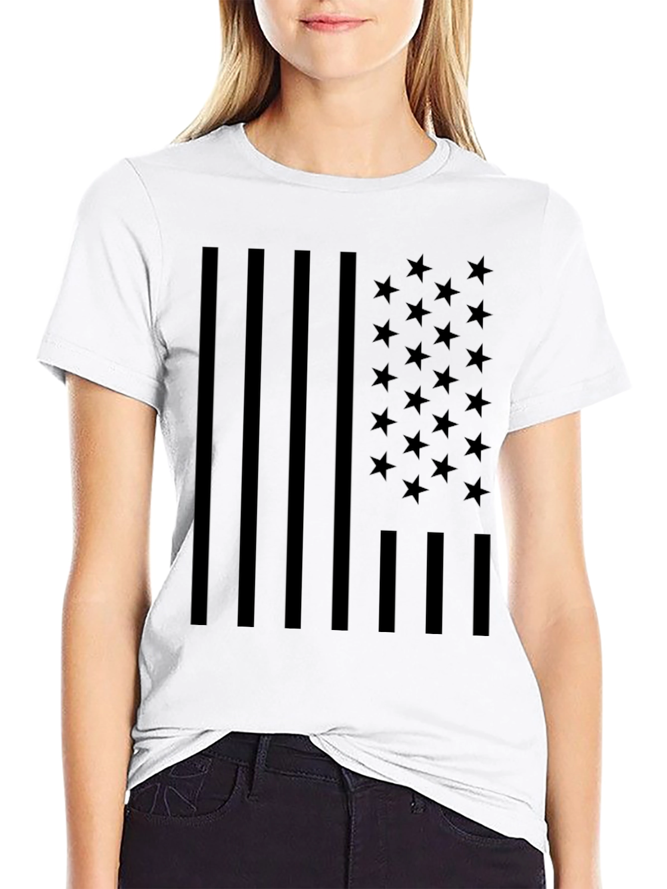 American Flag Blackout T-Shirt
