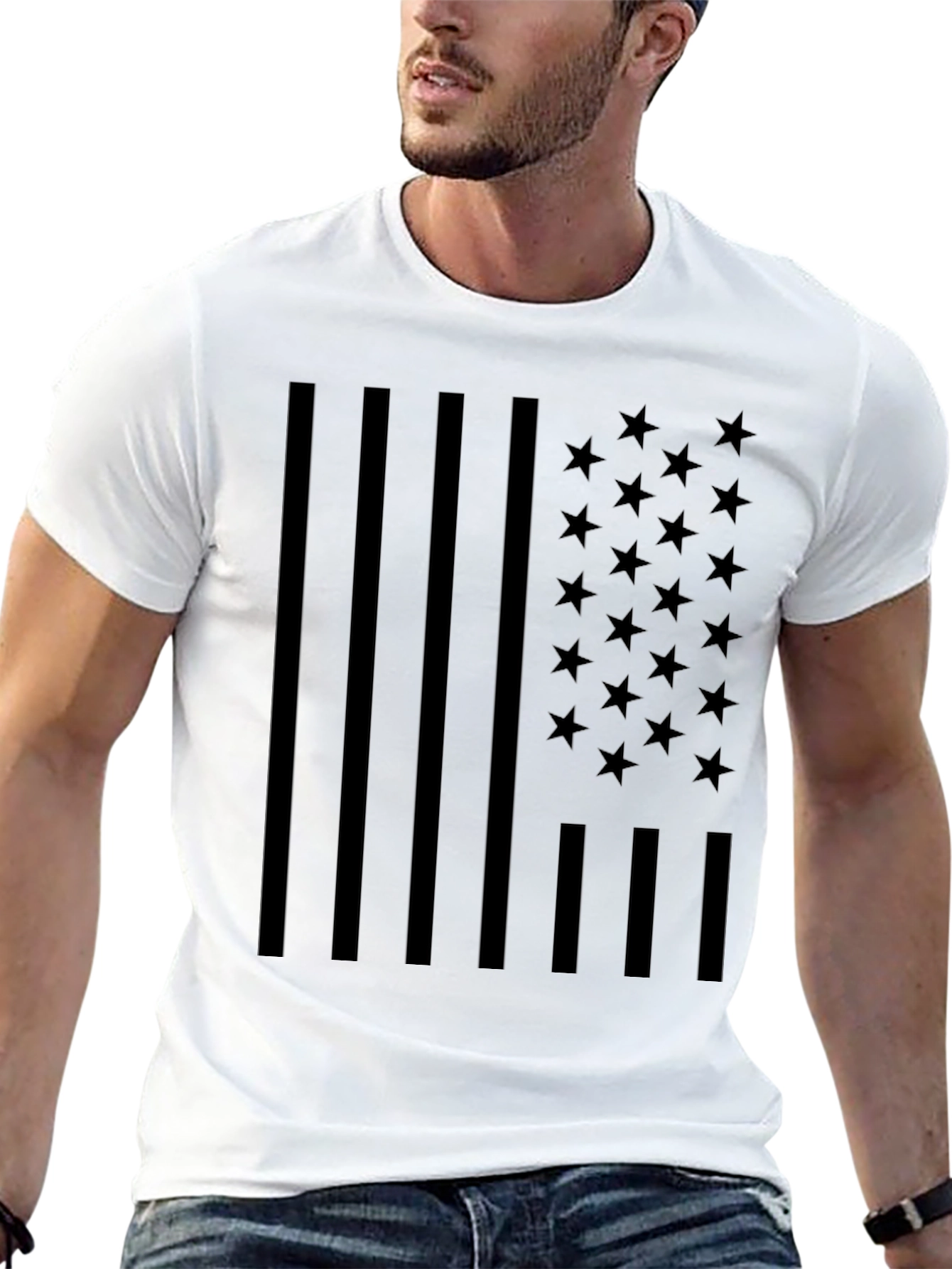 American Flag Blackout T-Shirt