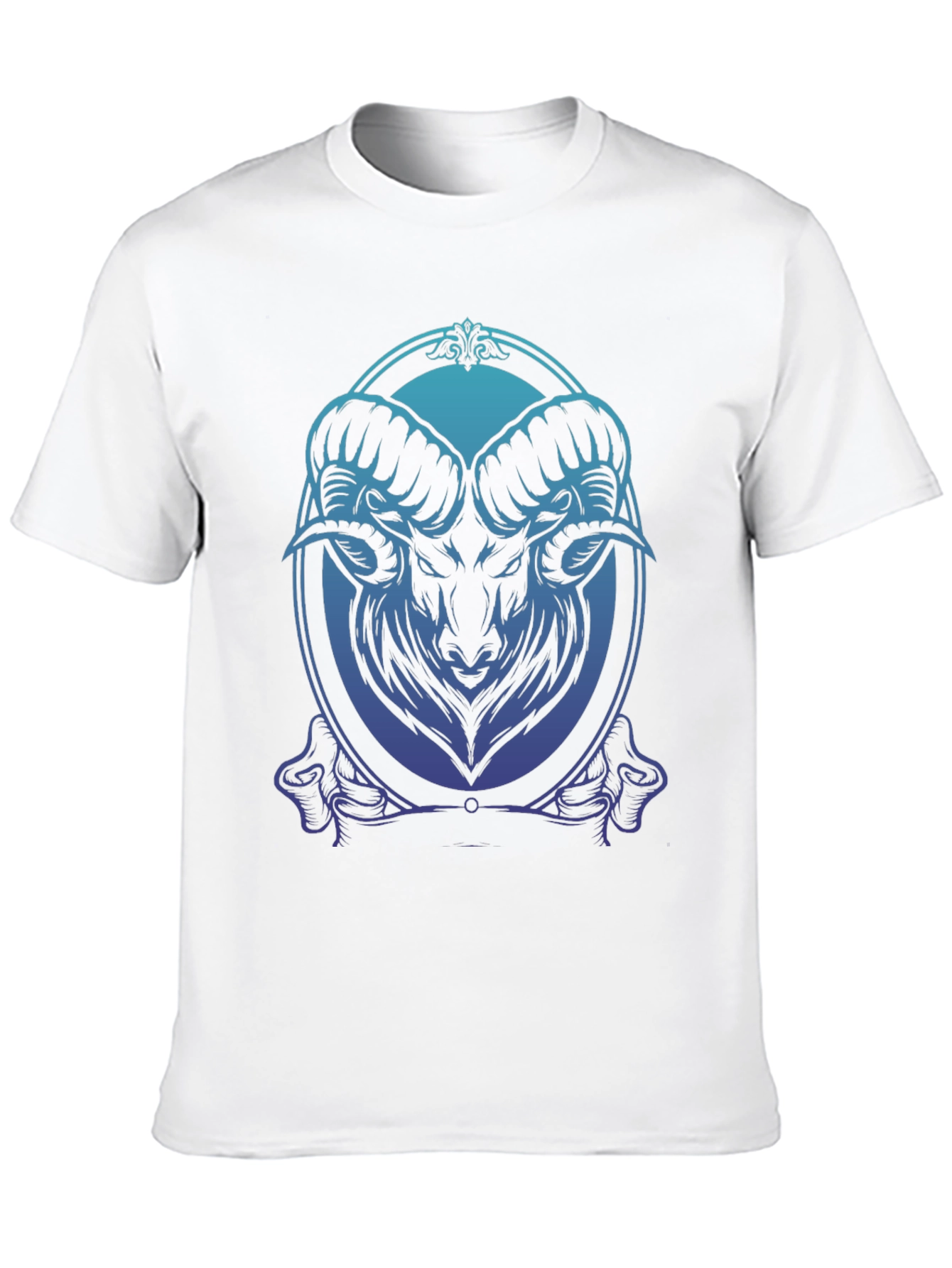 Ram Graphic Tee - Gradient Blue Black