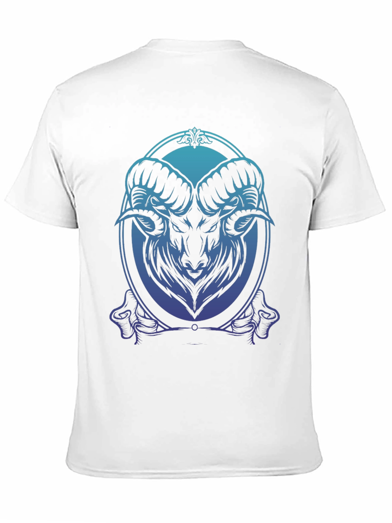 Ram Graphic Tee - Gradient Blue Black