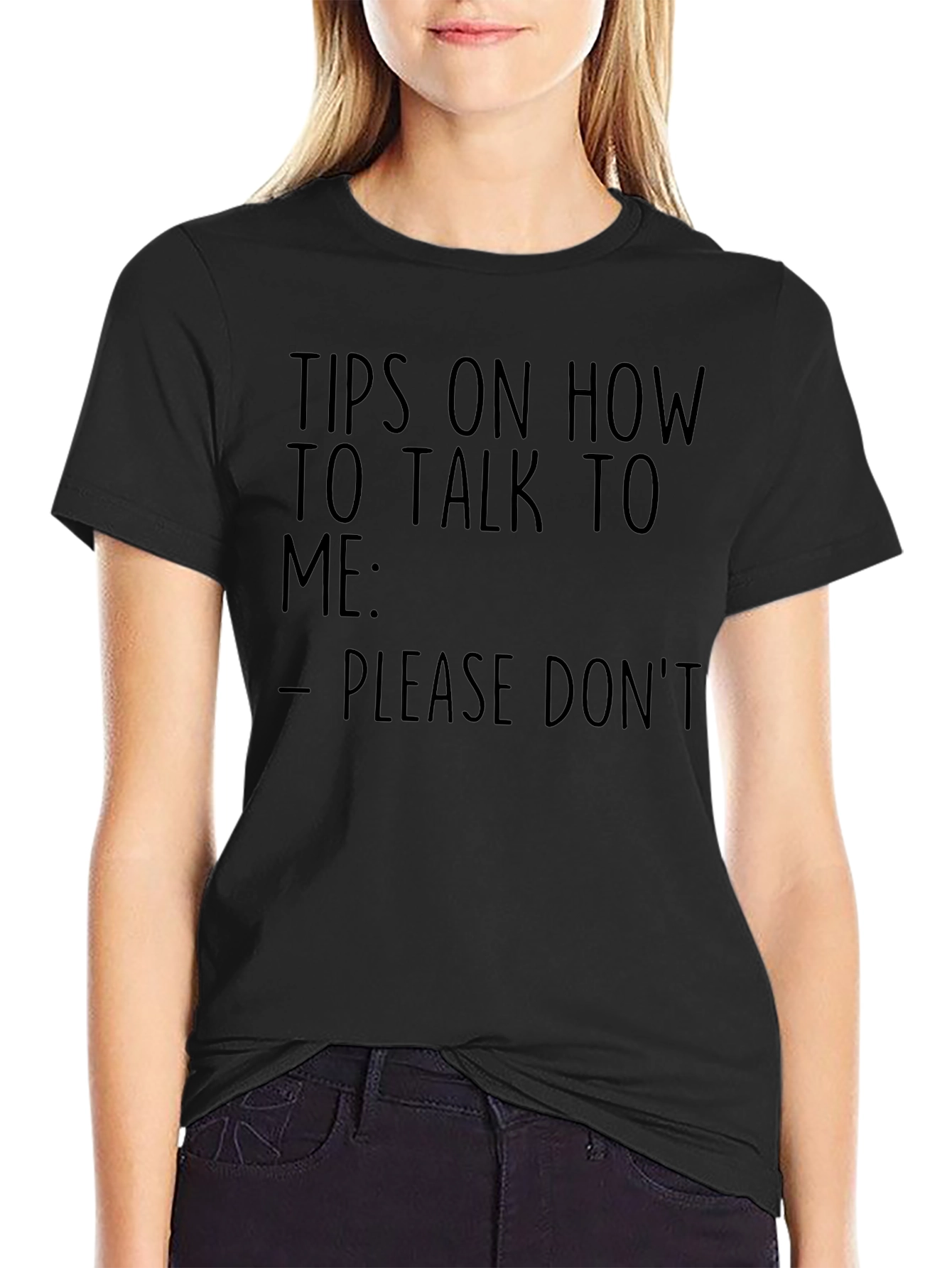 Humorous Please Dont Graphic T-Shirt