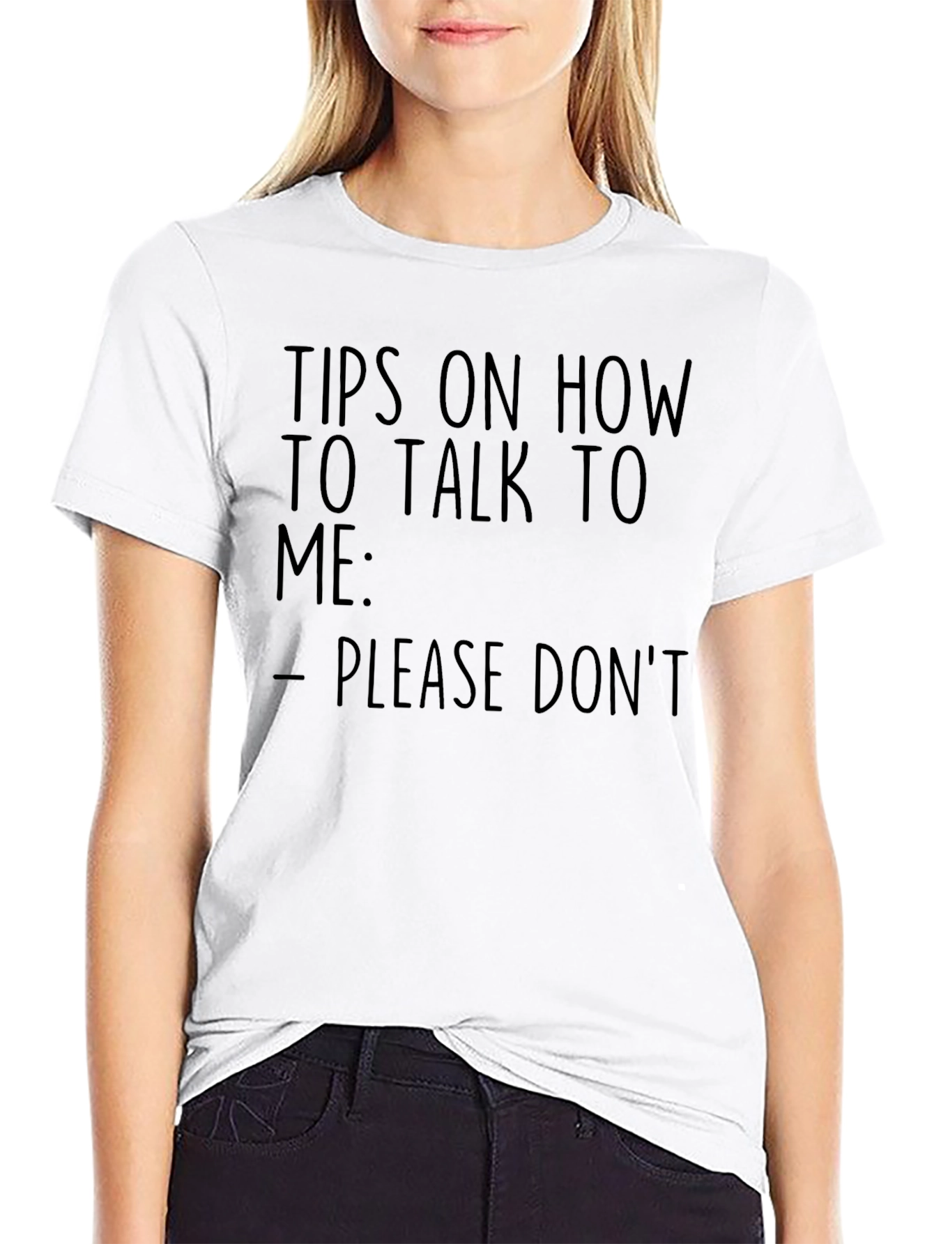 Humorous Please Dont Graphic T-Shirt