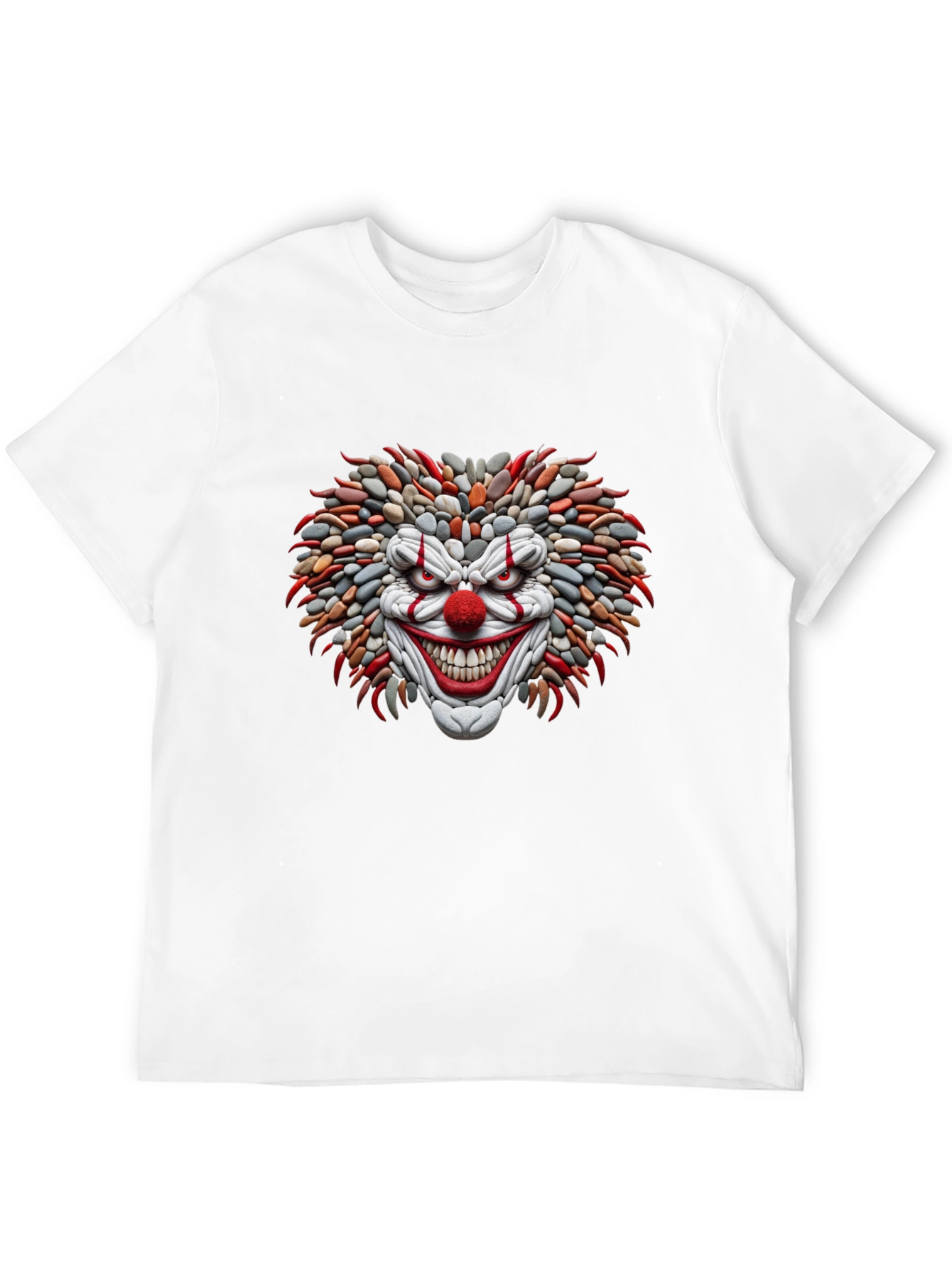 Mens Black Clown Graphic Tee