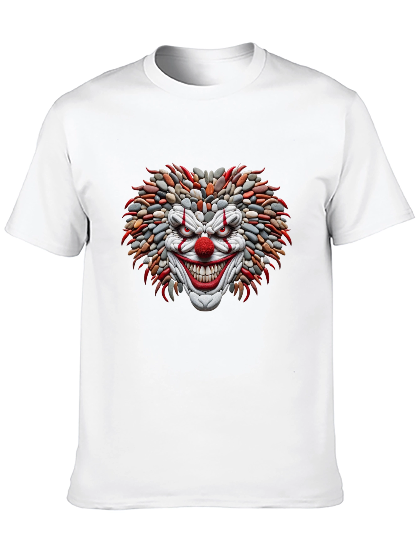 Mens Black Clown Graphic Tee