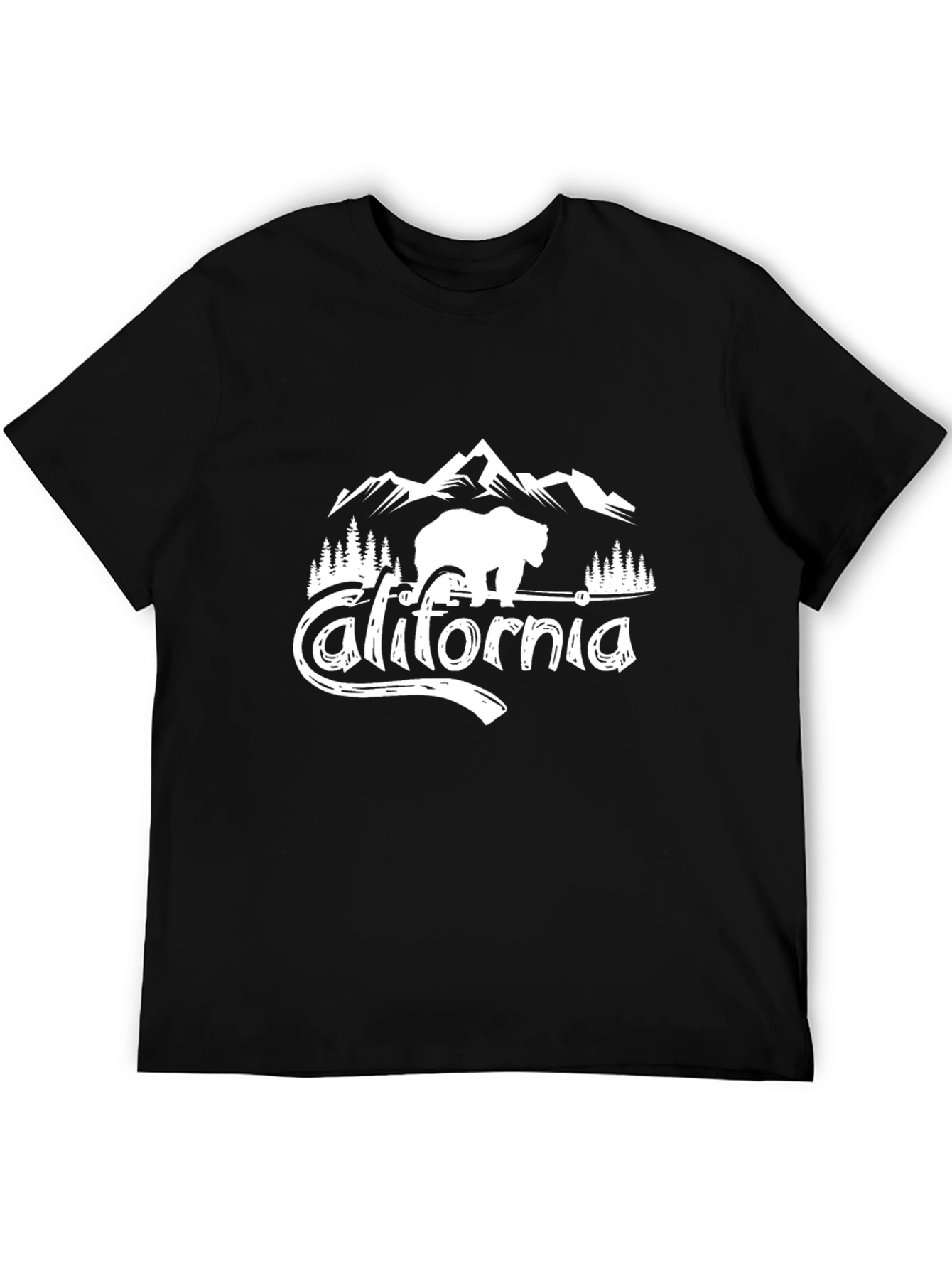 California Bear Mountain Graphic Tee - Black