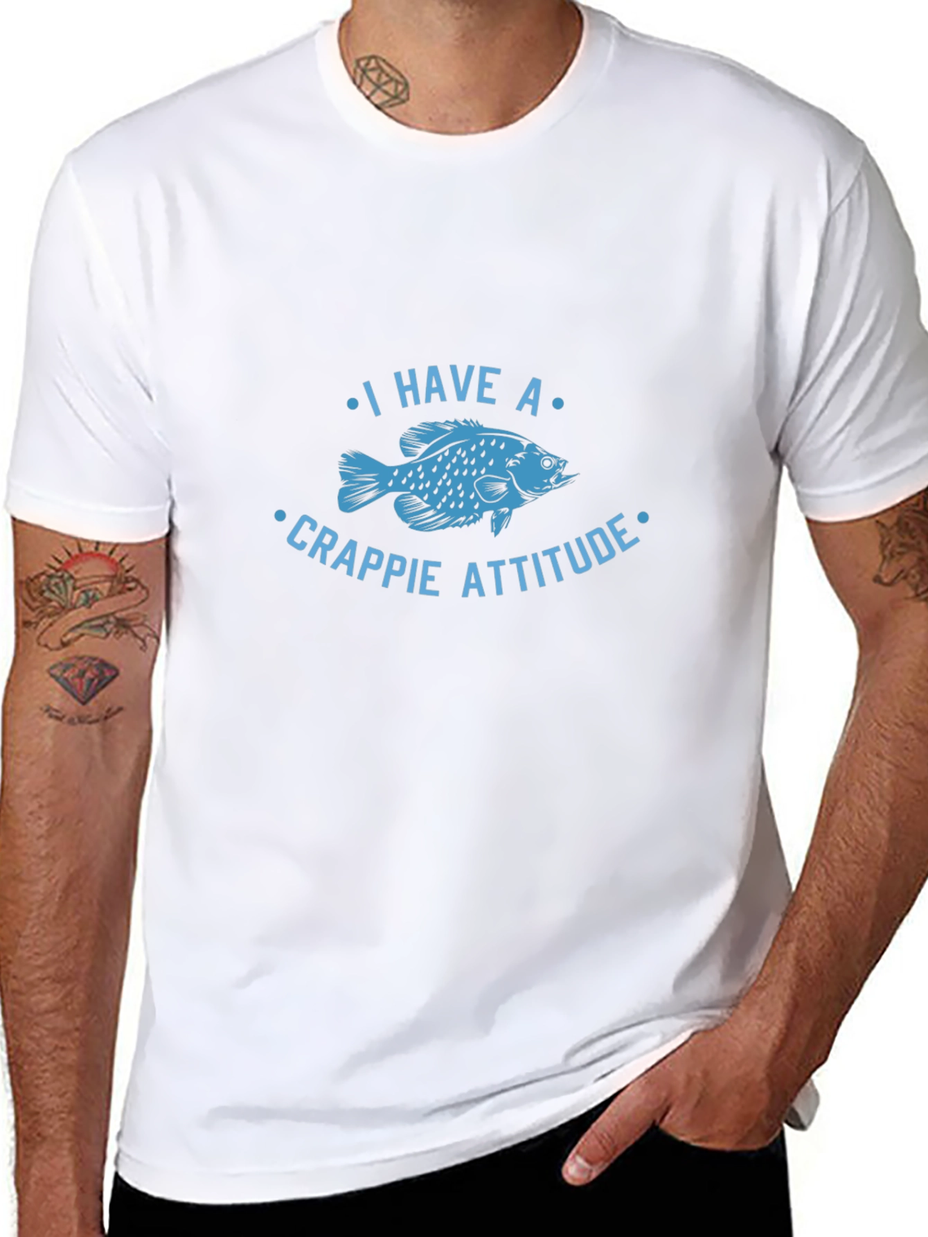 Crappie Attitude Graphic T-Shirt