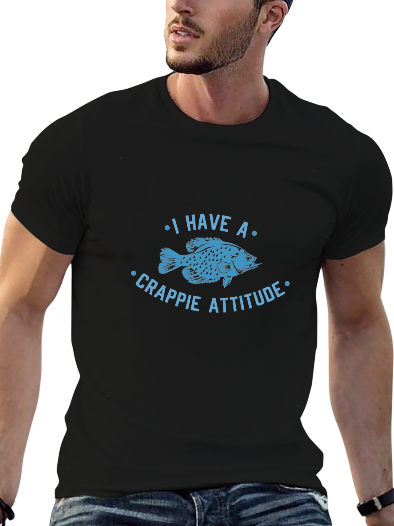 Crappie Attitude Graphic T-Shirt