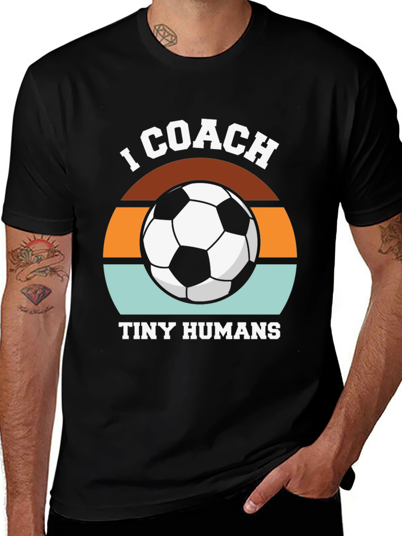 I Coach Tiny Humans Soccer T-Shirt