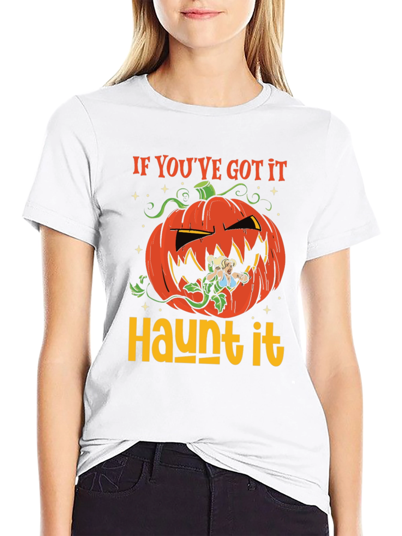 Halloween Pumpkin Graphic T-Shirt