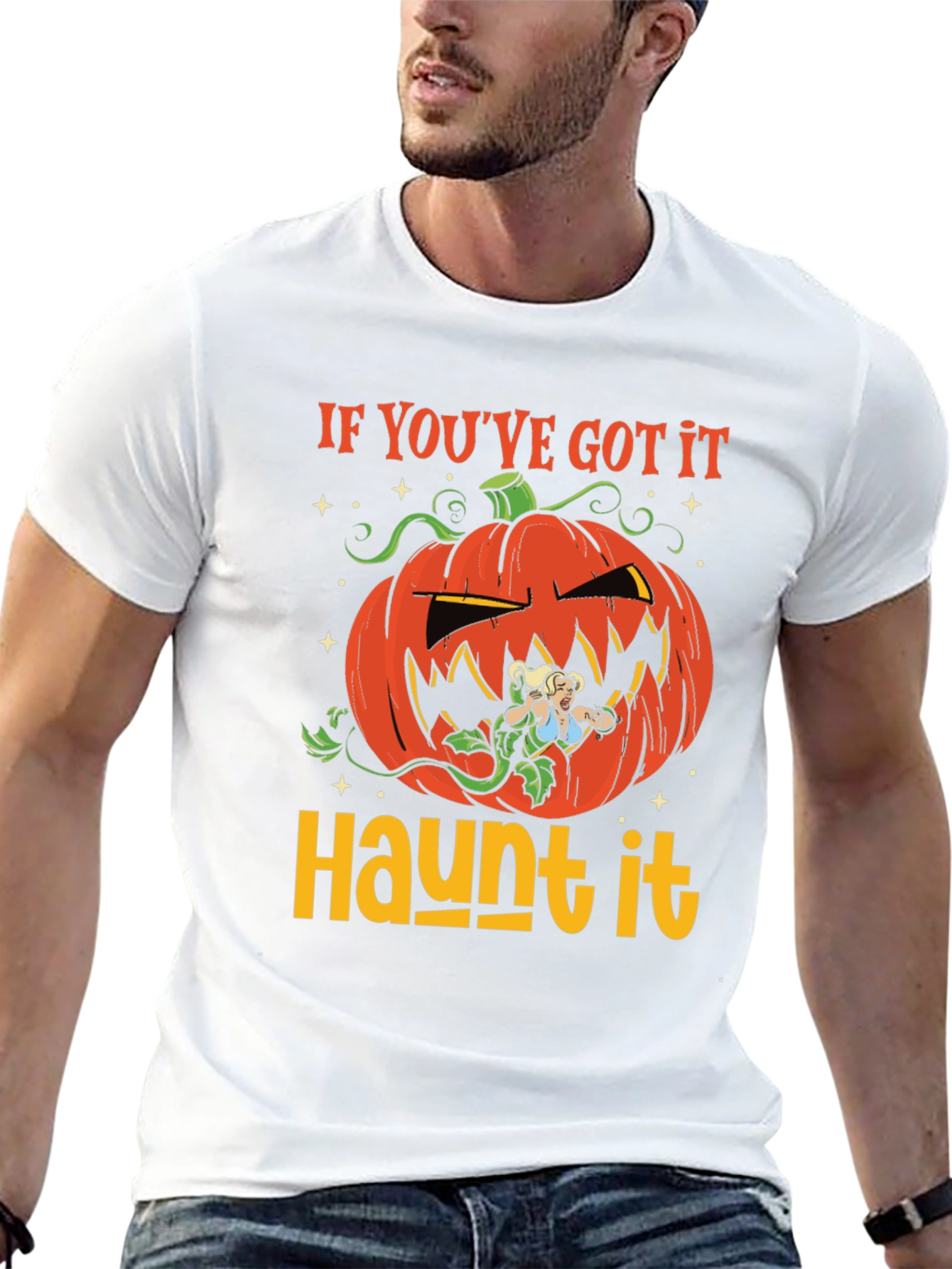 Halloween Pumpkin Graphic T-Shirt