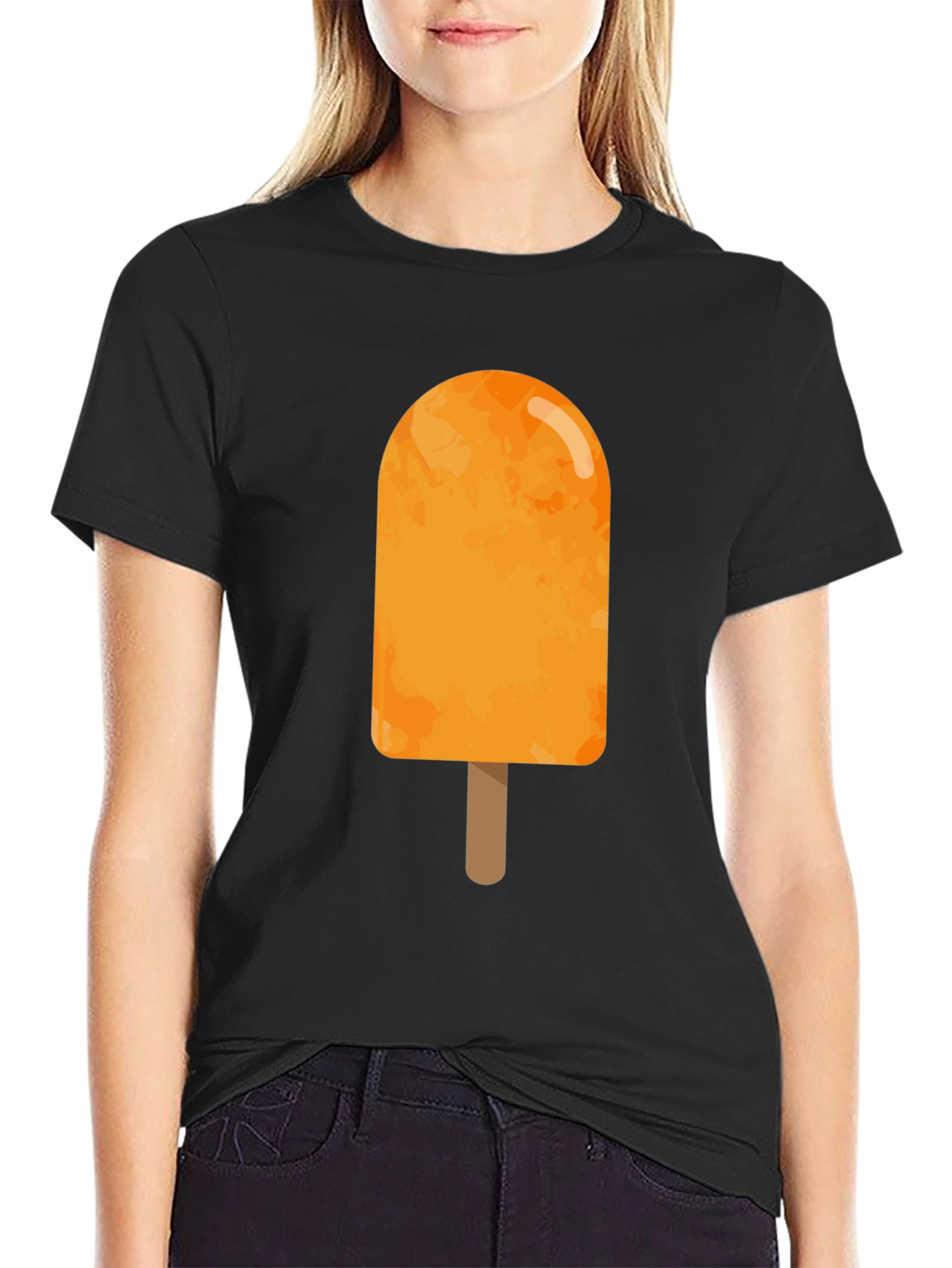 Orange Popsicle Graphic Tee - Summer Cool