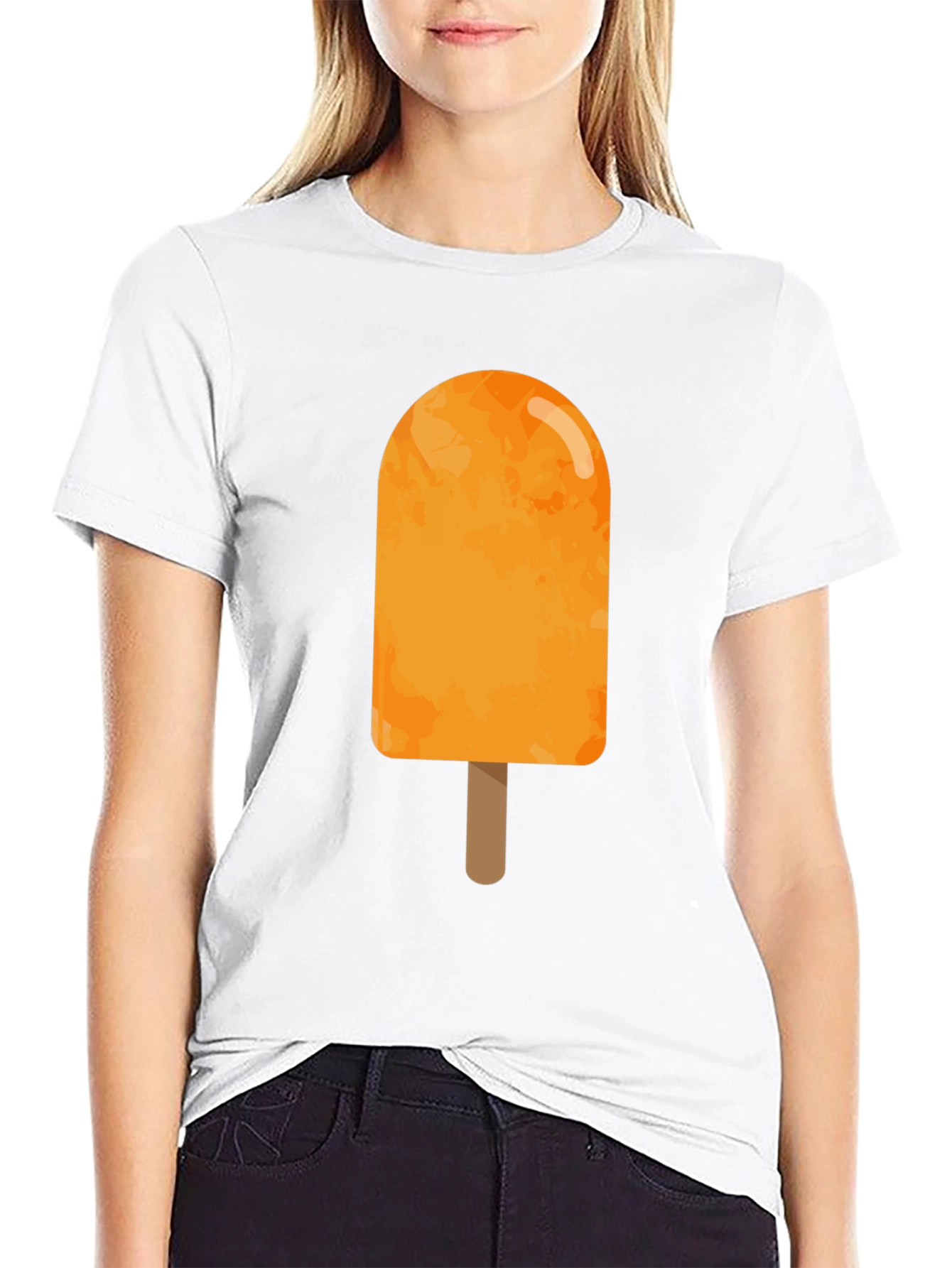 Orange Popsicle Graphic Tee - Summer Cool