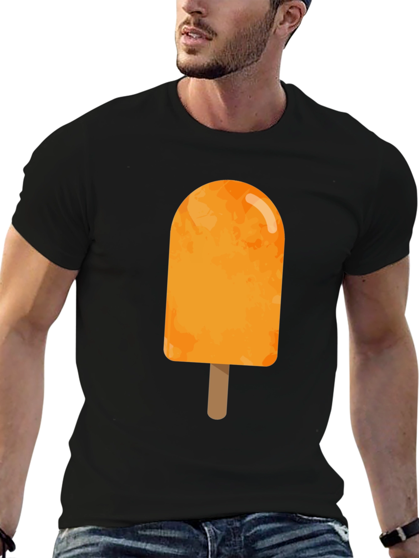 Orange Popsicle Graphic Tee - Summer Cool