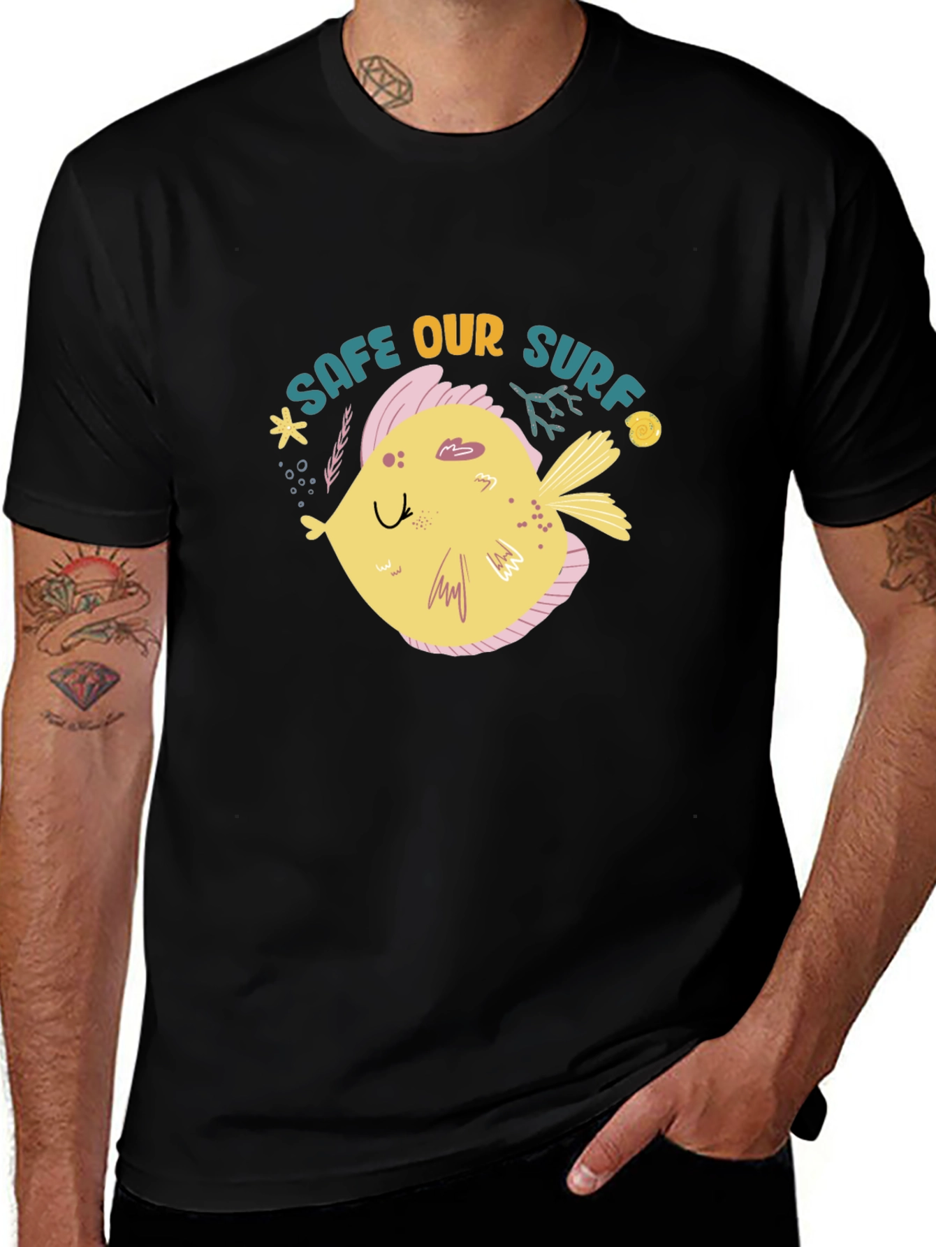 Save Our Surf Black Graphic Tee