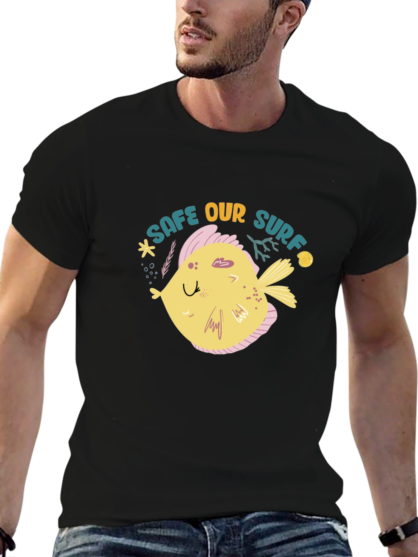 Save Our Surf Black Graphic Tee