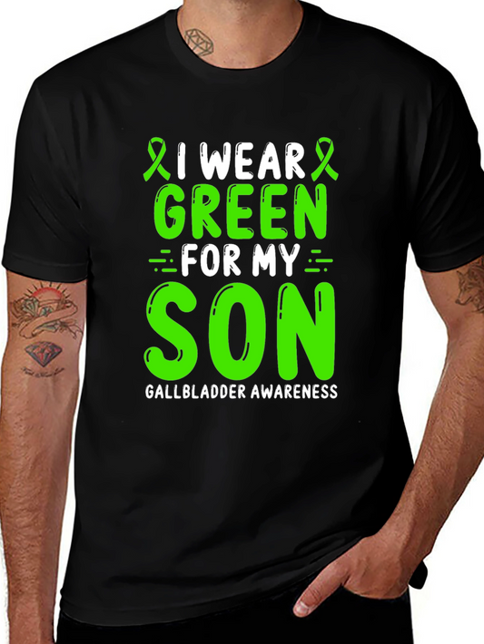 Gallbladder Awareness I Wear Green For My Son T-Shirt