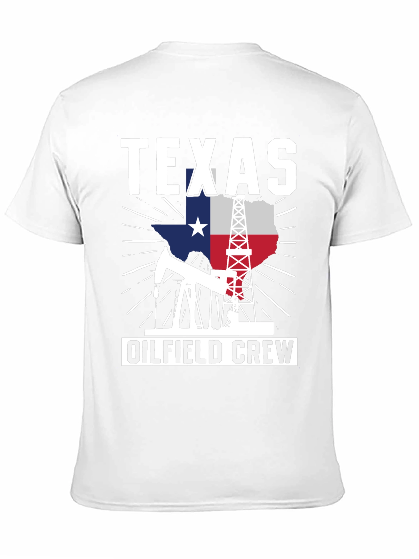 Texas Oilfield Crew Graphic Tee - Black Cotton Shirt