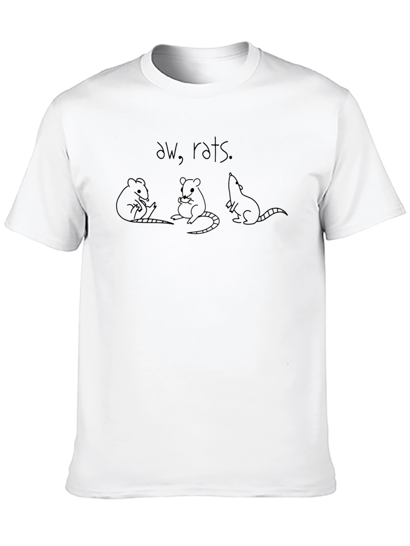 Aw Rats! Graphic Tee - Unique Rat Design