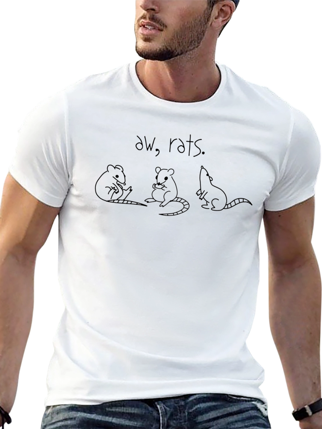 Aw Rats! Graphic Tee - Unique Rat Design