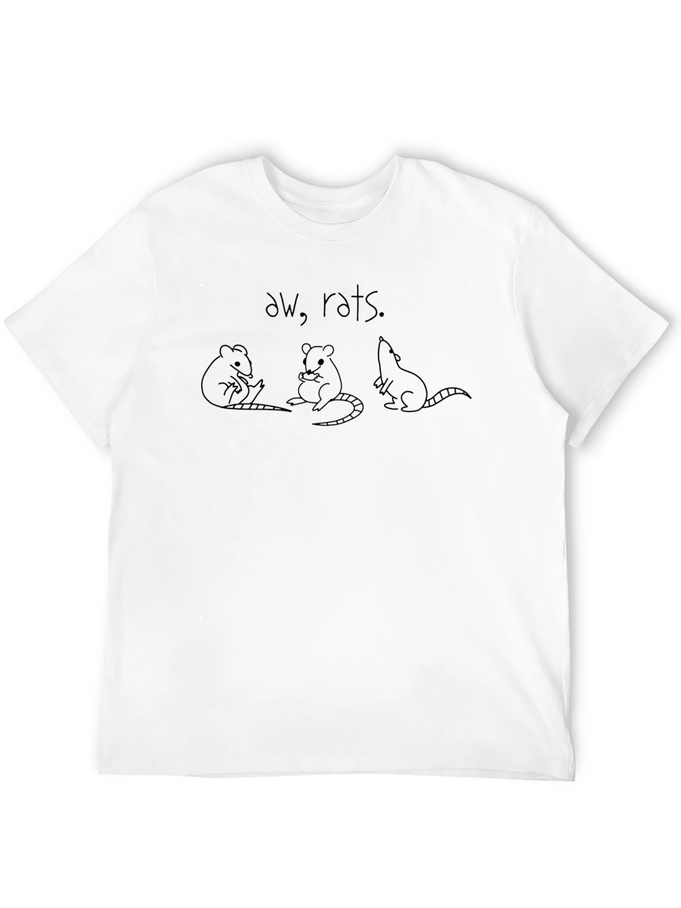 Aw Rats! Graphic Tee - Unique Rat Design