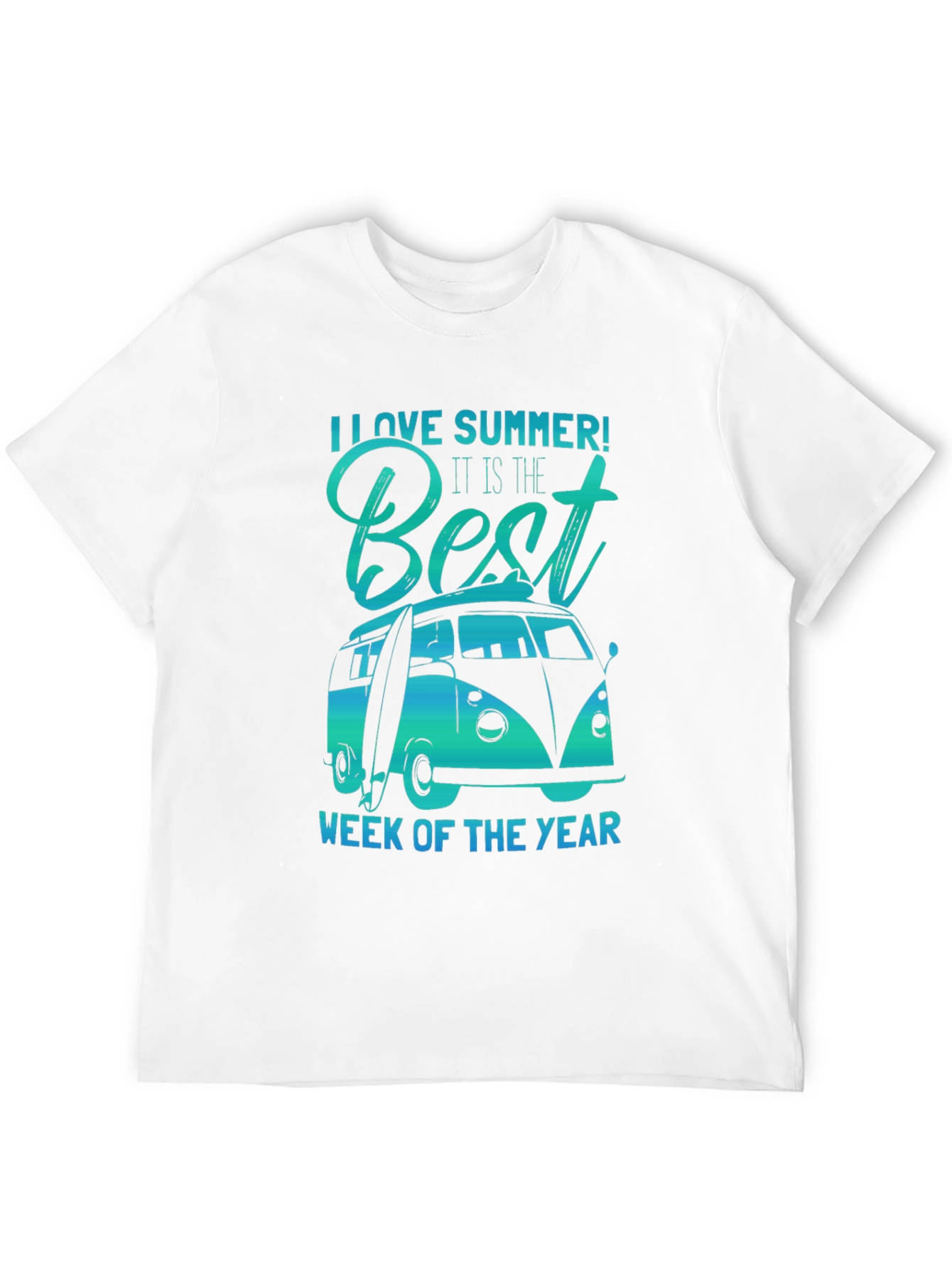 Summer Love T-Shirt Van Surf Design